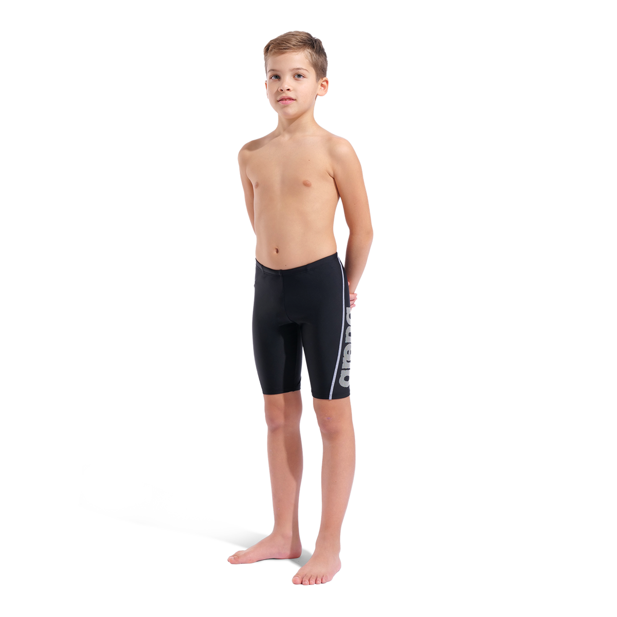 Arena B Logo Jr Jammer R Swim Jammer in SCHWARZ