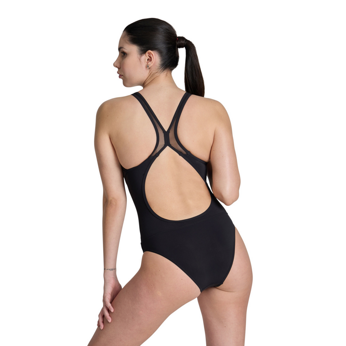 Arena Arena Water Touch Swimsuit Swim Pro Back Badeanzug in SCHWARZ