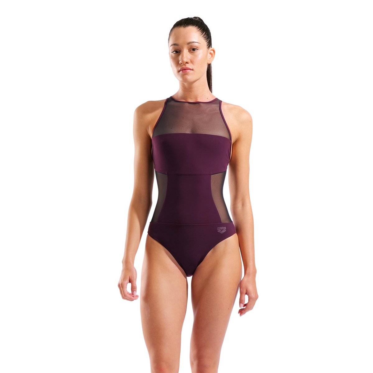 Arena Arena Water Touch Swimsuit Swim Pro Back Badeanzug in VIOLETT