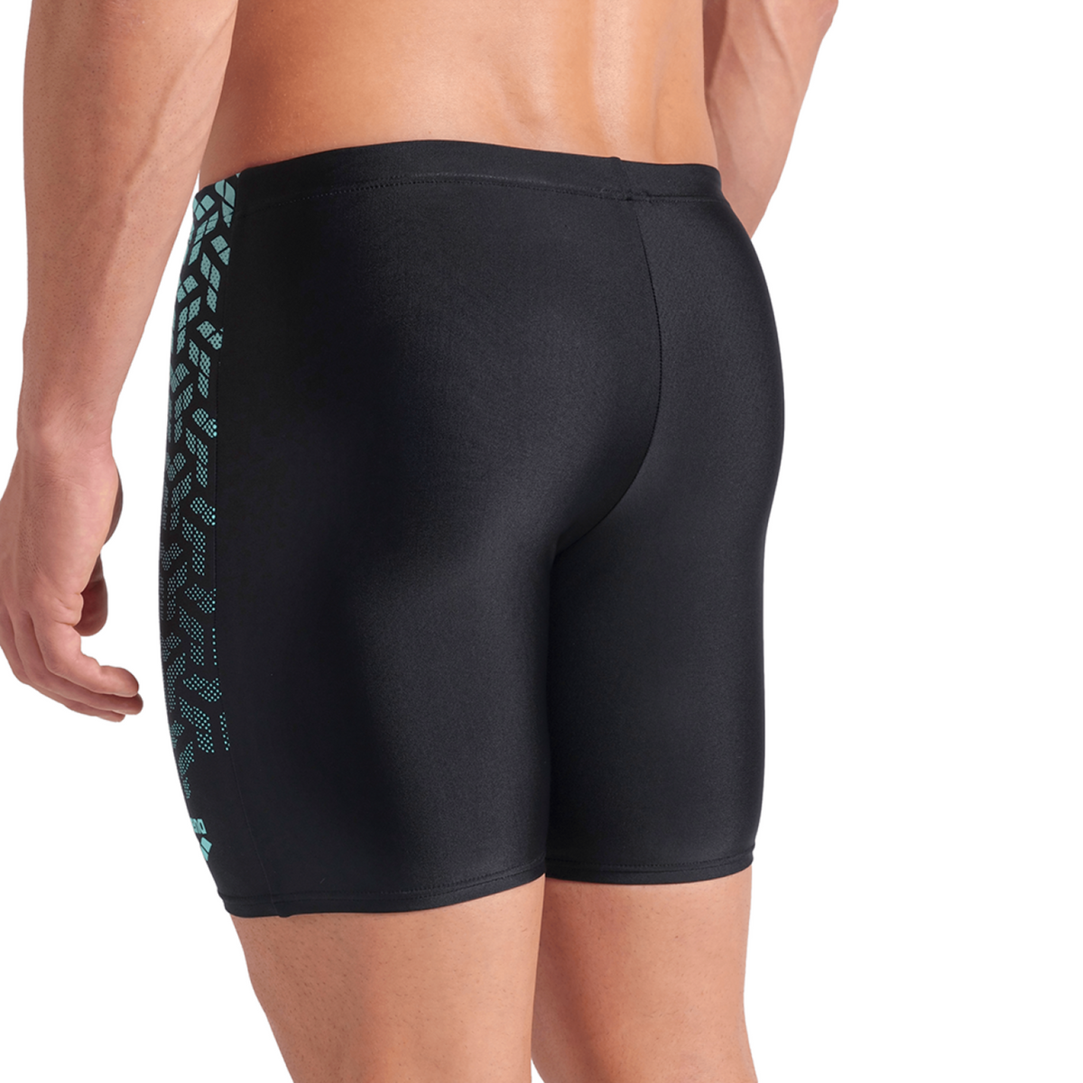 Arena Arena Kikko V Swim Mid Jammer Graphic in SCHWARZ