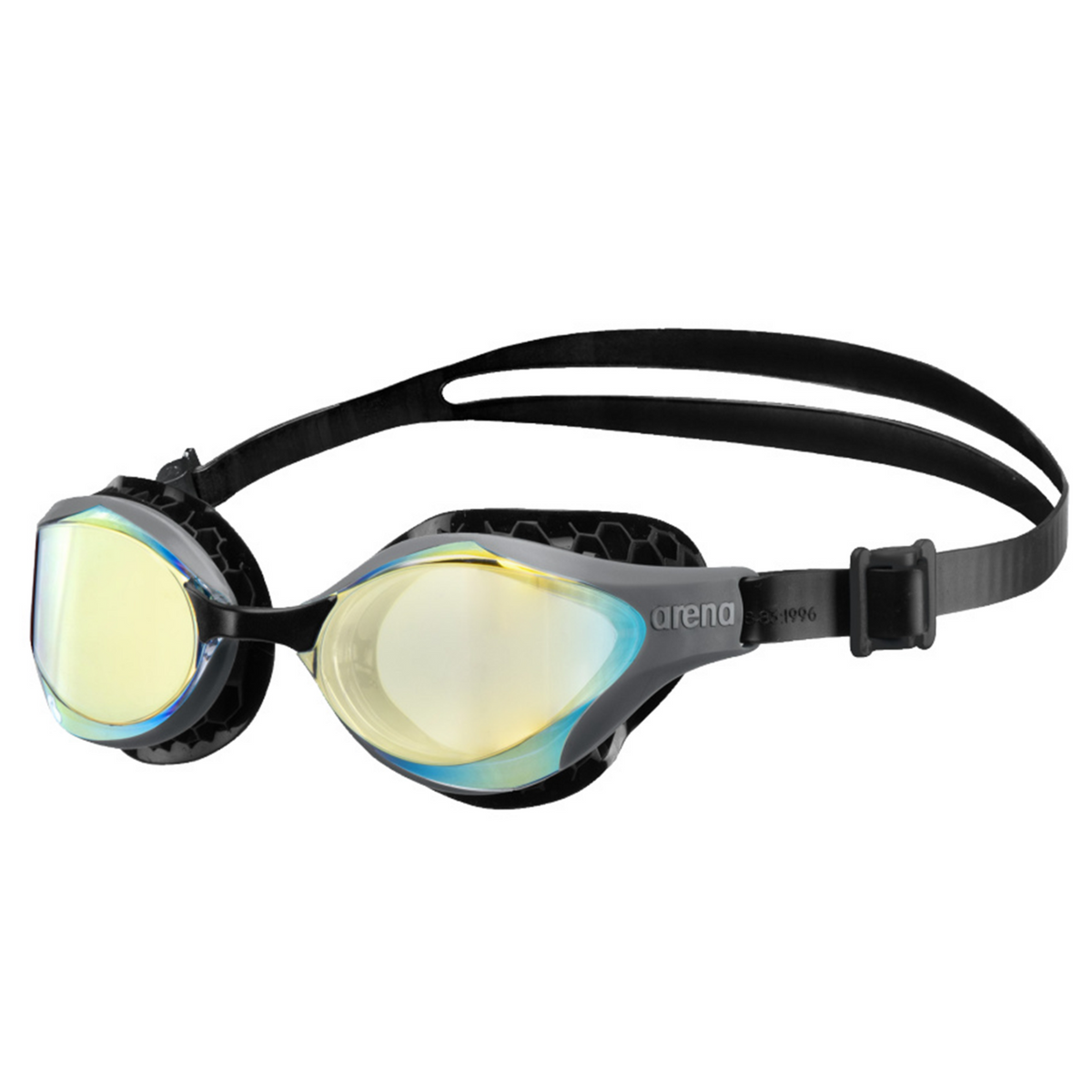 Arena Air-Bold Swipe Mirror Trainingsschwimmbrille in SCHWARZ