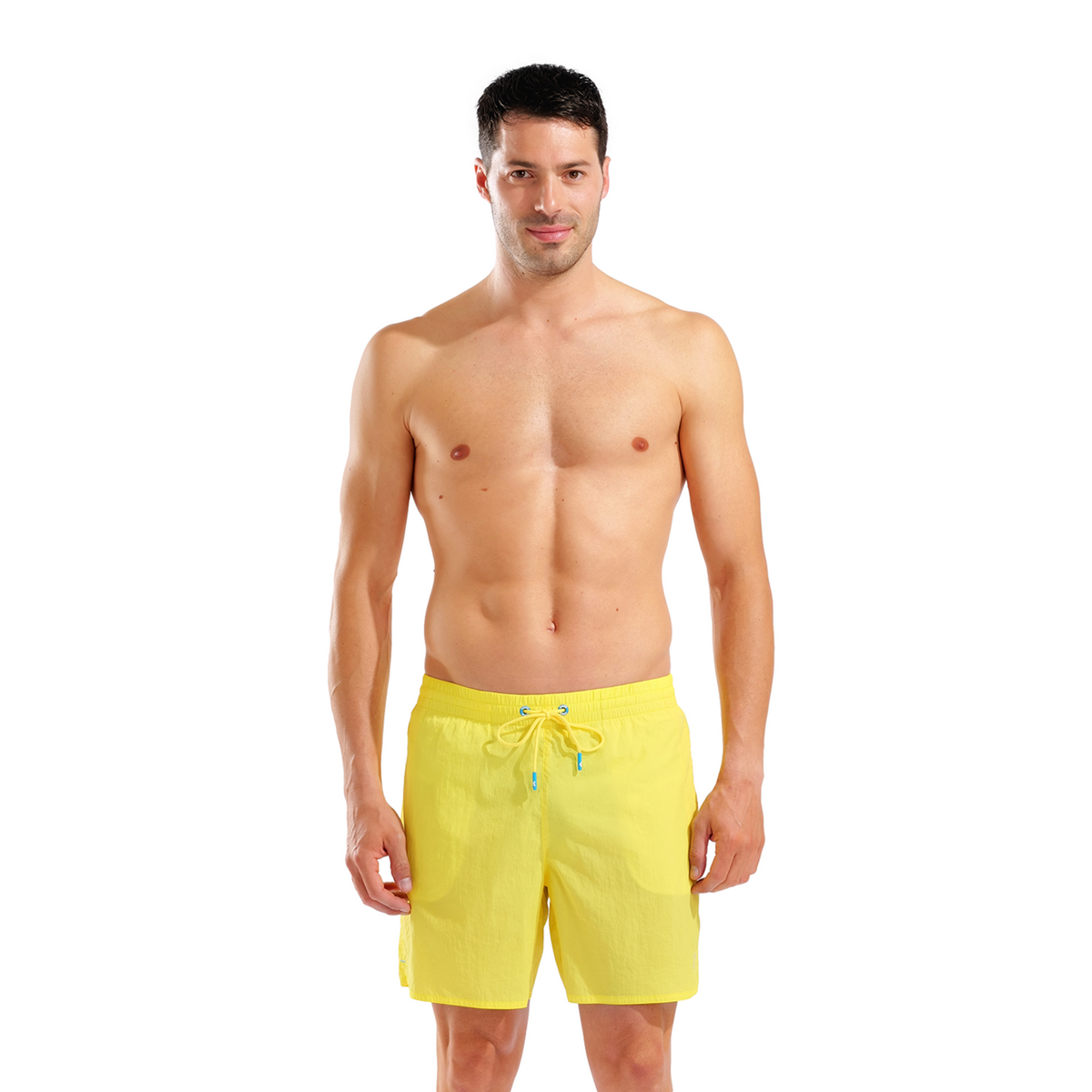 Arena M Arena Solid Boxer Beach Short in GELB
