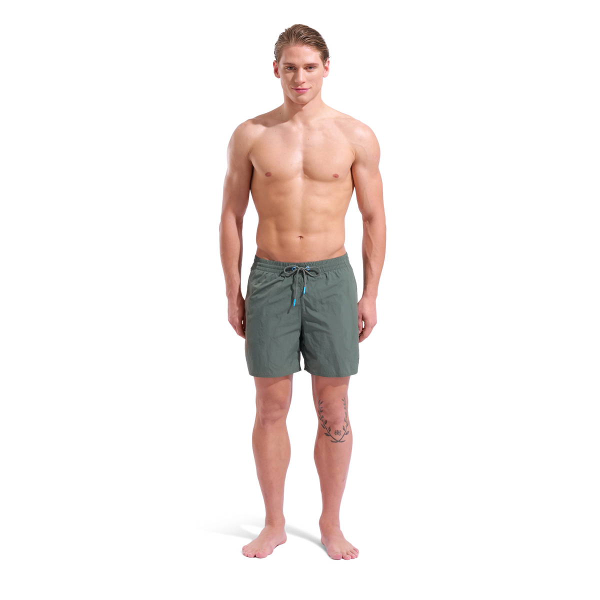 Arena M Arena Solid Boxer Beach Short in GRÜN