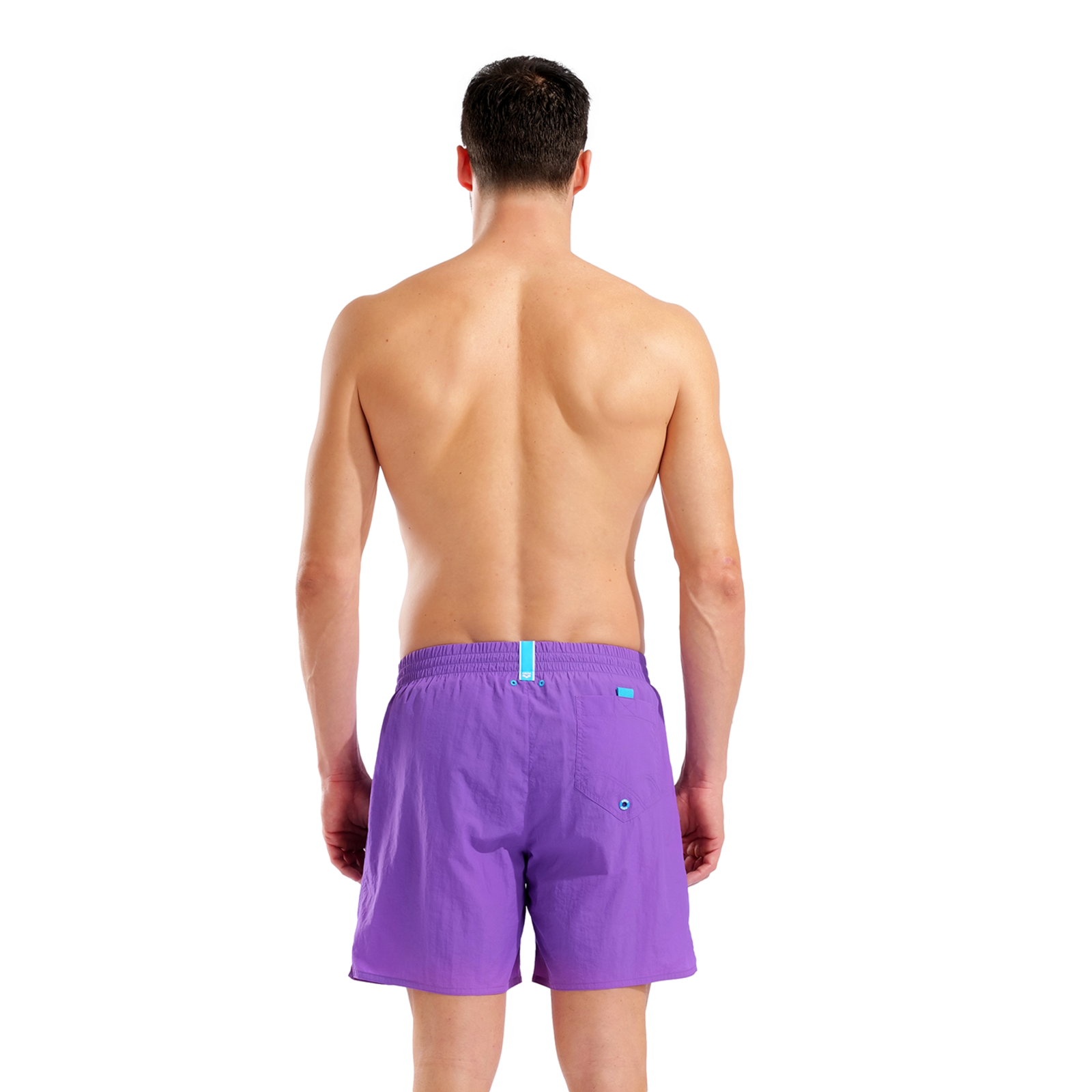 Arena M Arena Solid Boxer Beach Short in VIOLETT