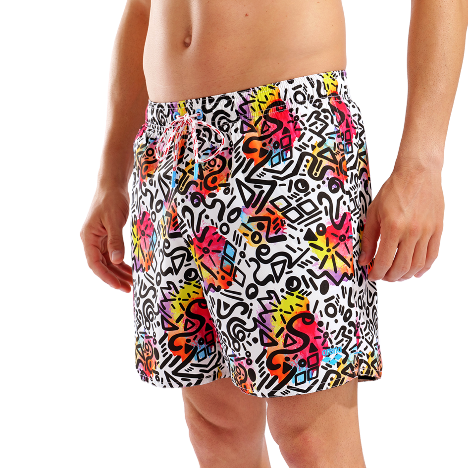 Arena M Beach Boxer Allover Beach Short in MEHRFARBIG