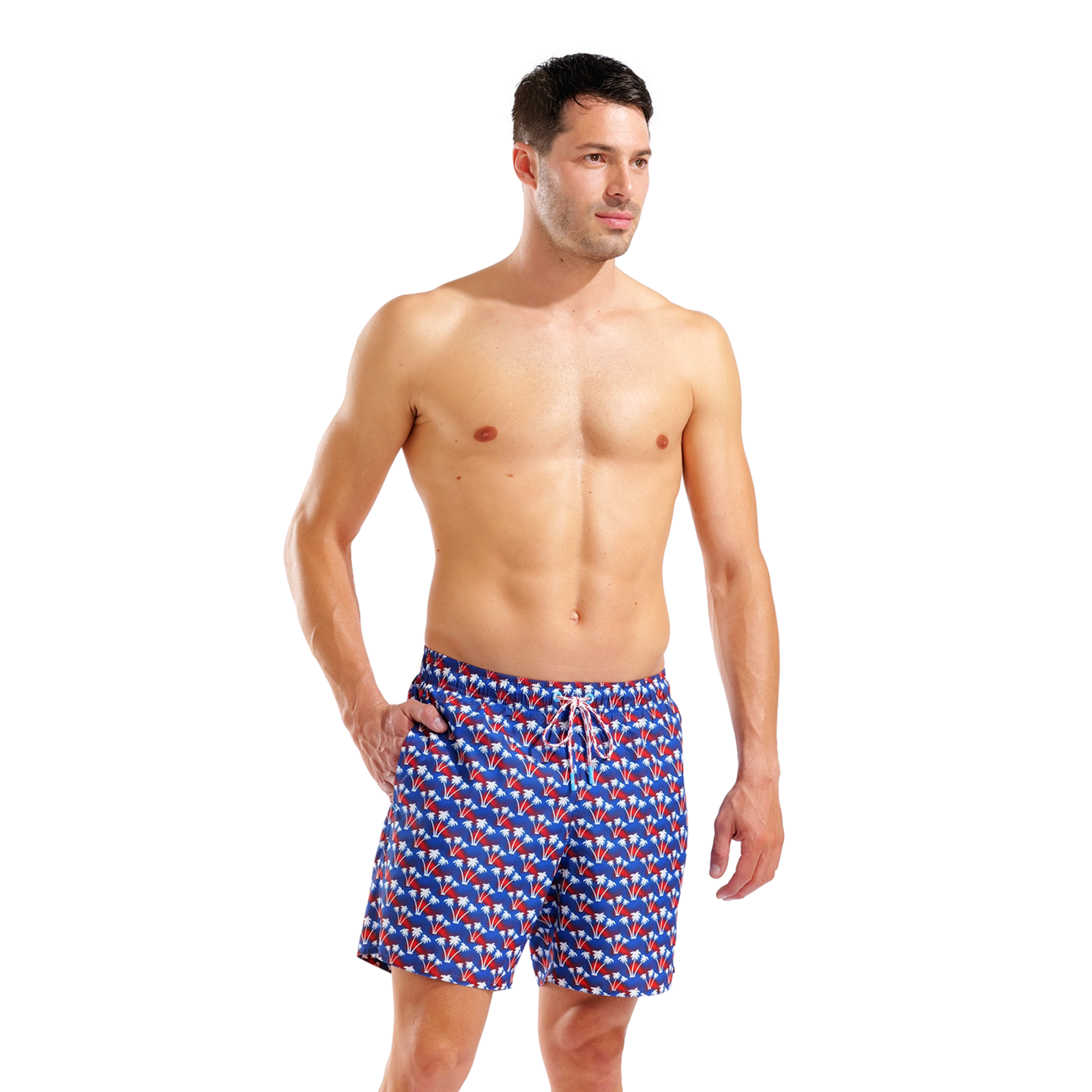 Arena M Beach Boxer Allover Beach Short in MEHRFARBIG