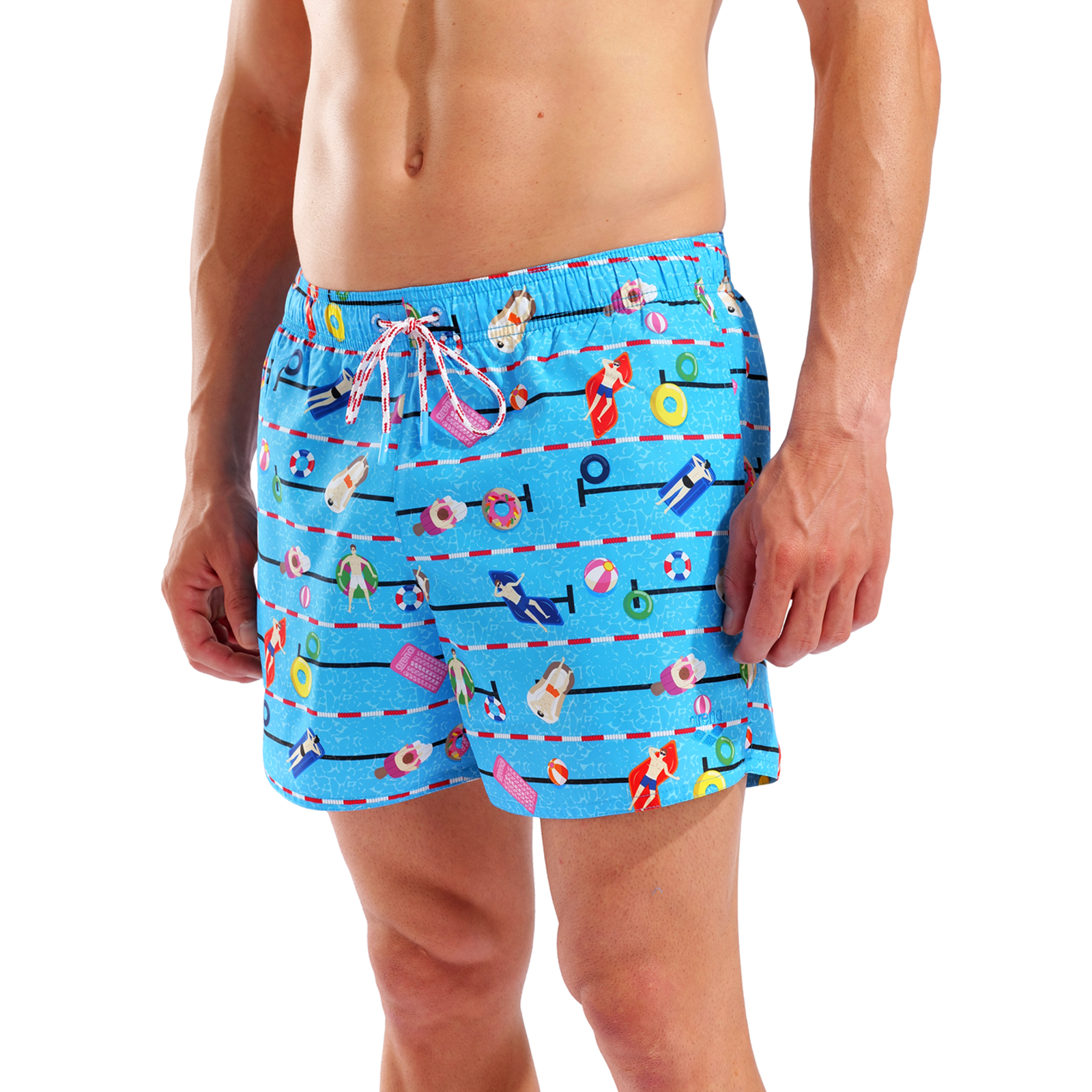 Arena M Beach Short Allover Beach Short in BLAU