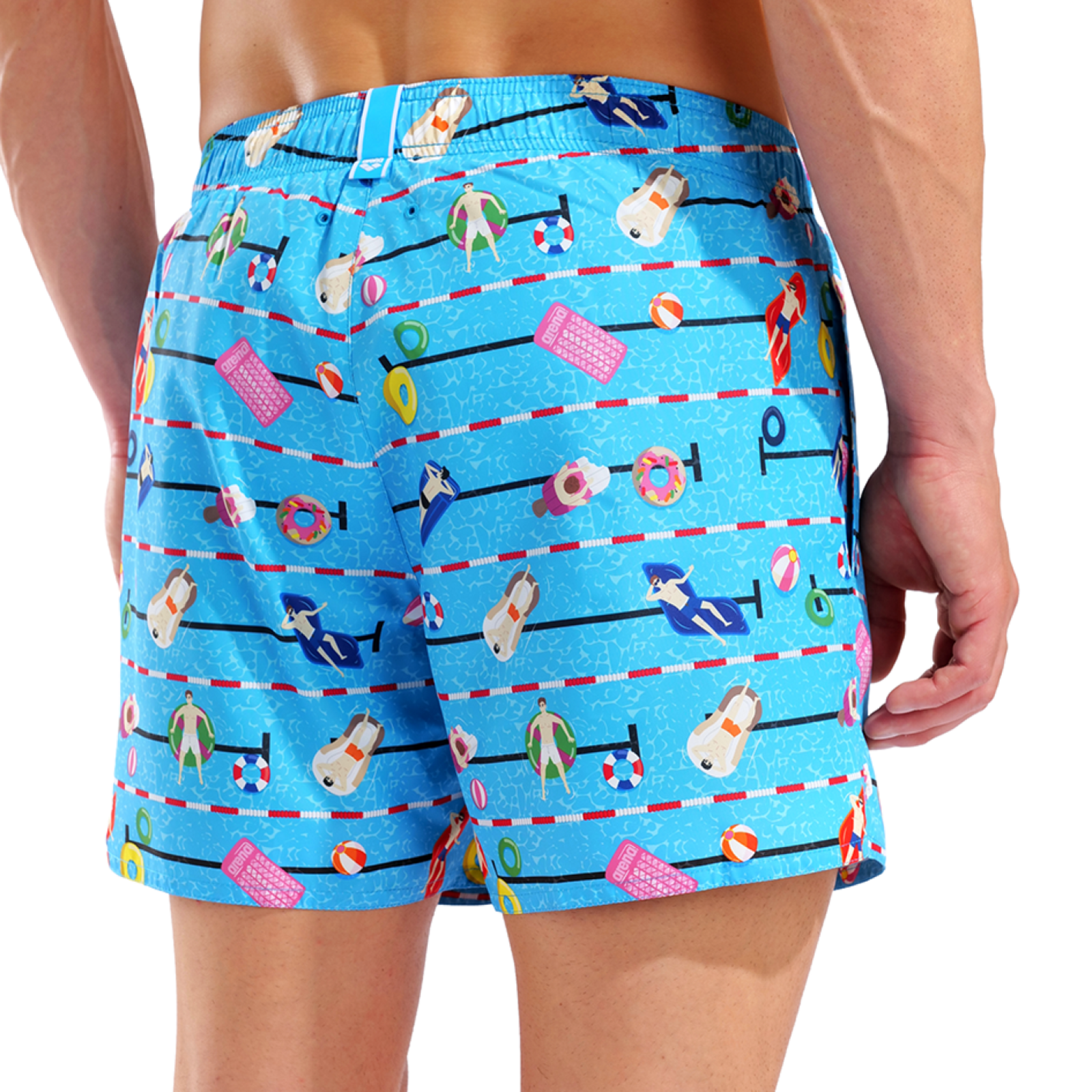 Arena M Beach Short Allover Beach Short in BLAU