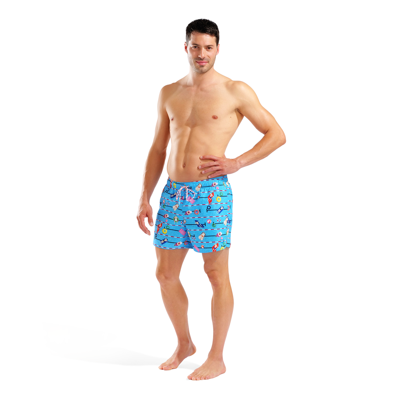 Arena M Beach Short Allover Beach Short in BLAU