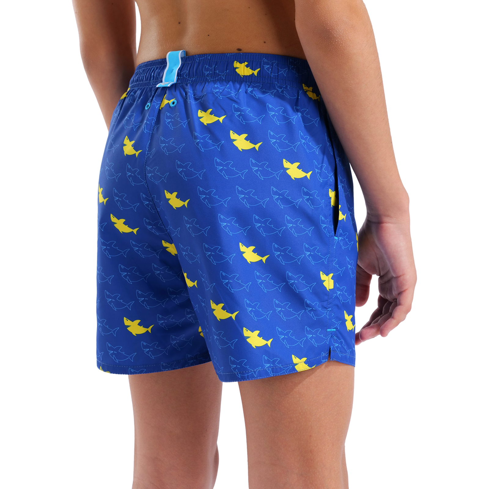 Arena B Beach Boxer Allover Beach Short in BLAU
