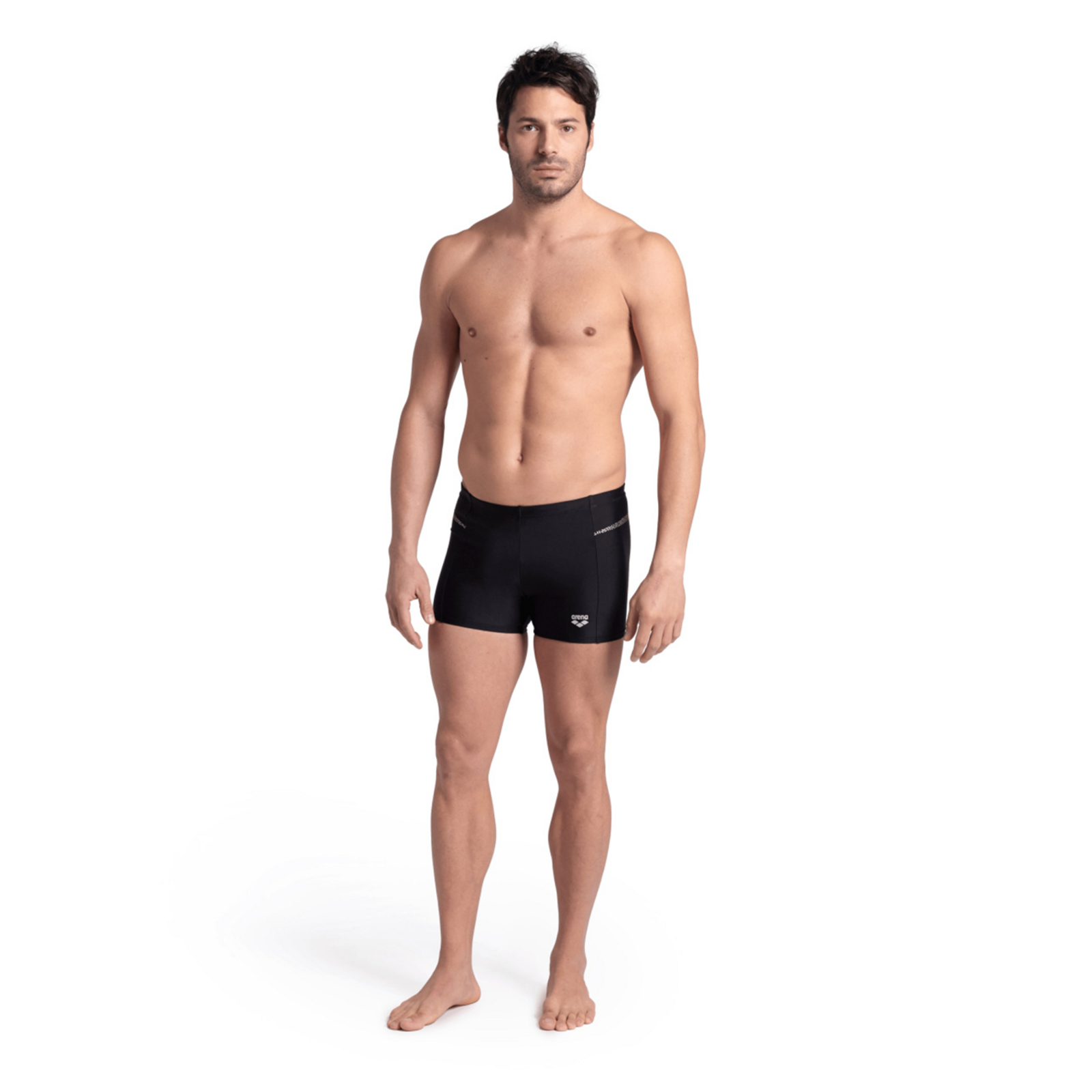 Arena M Arena Pro_File Swim Short Graphic Swim Short in SCHWARZ