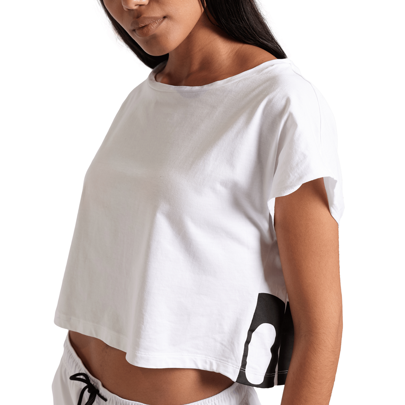 Arena W Arena Logo Crop Tee T-Shirt in WEISS