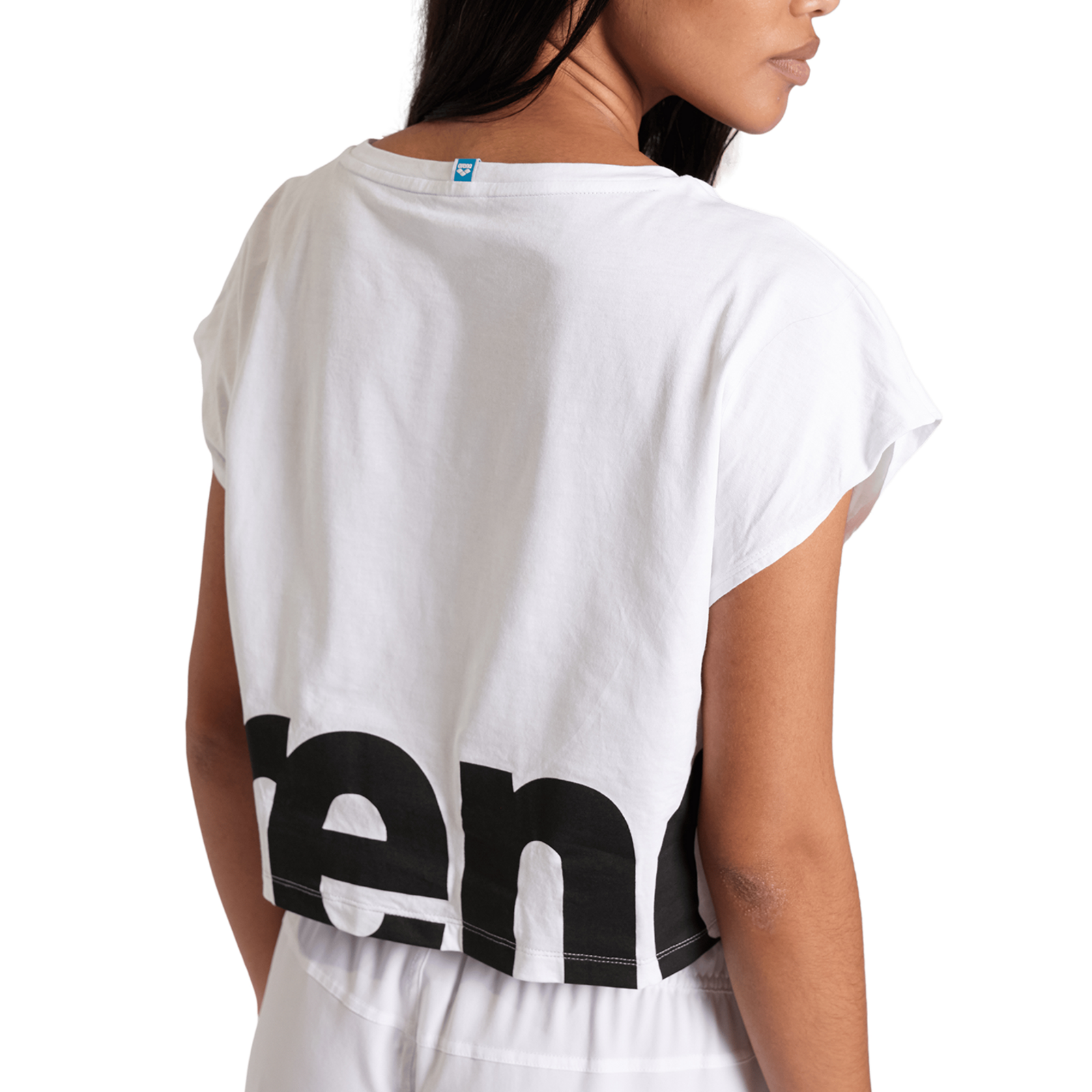 Arena W Arena Logo Crop Tee T-Shirt in WEISS