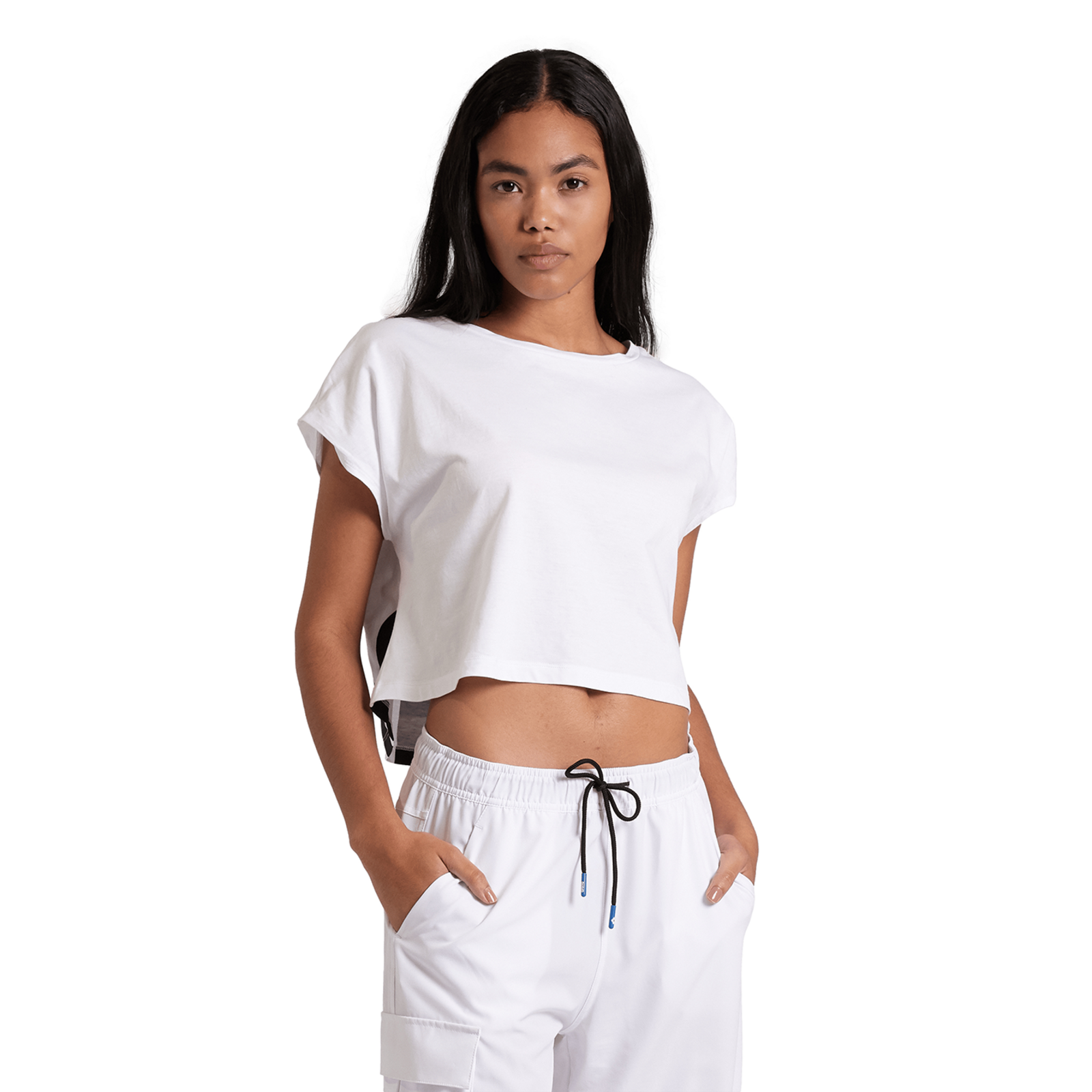 Arena W Arena Logo Crop Tee T-Shirt in WEISS