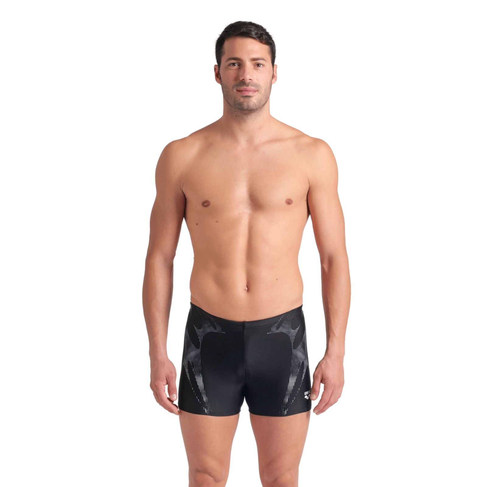 Arena M Arena Spider Web Swim Short in SCHWARZ