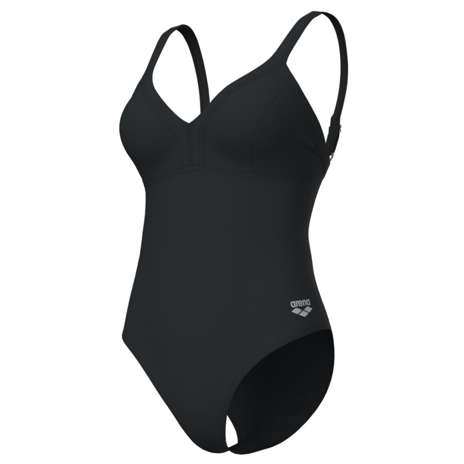 Arena W Arena Swimsuit Lara Soft Curve Back C Cup Figurformender Badeanzug in SCHWARZ