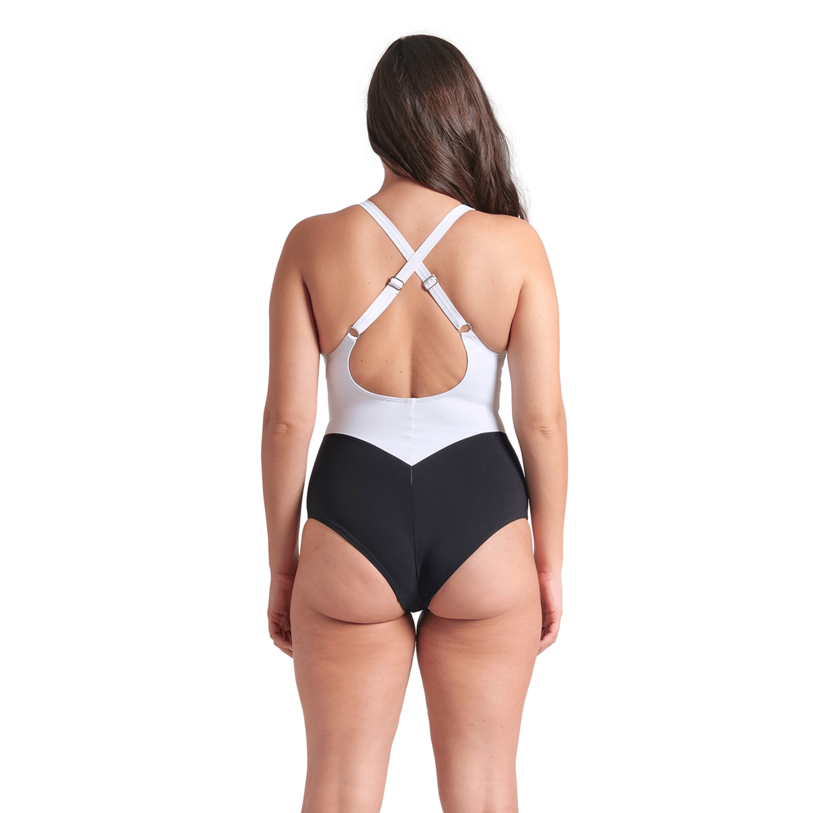 Arena W Arena Swimsuit Silvia Cross Back Figurformender Badeanzug in MEHRFARBIG