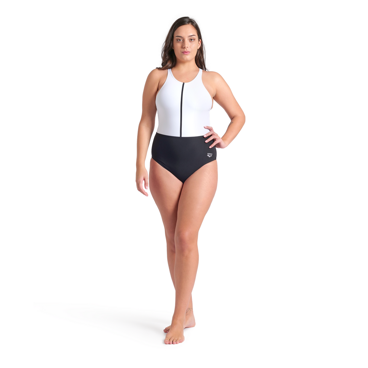 Arena W Arena Swimsuit Silvia Cross Back Figurformender Badeanzug in MEHRFARBIG
