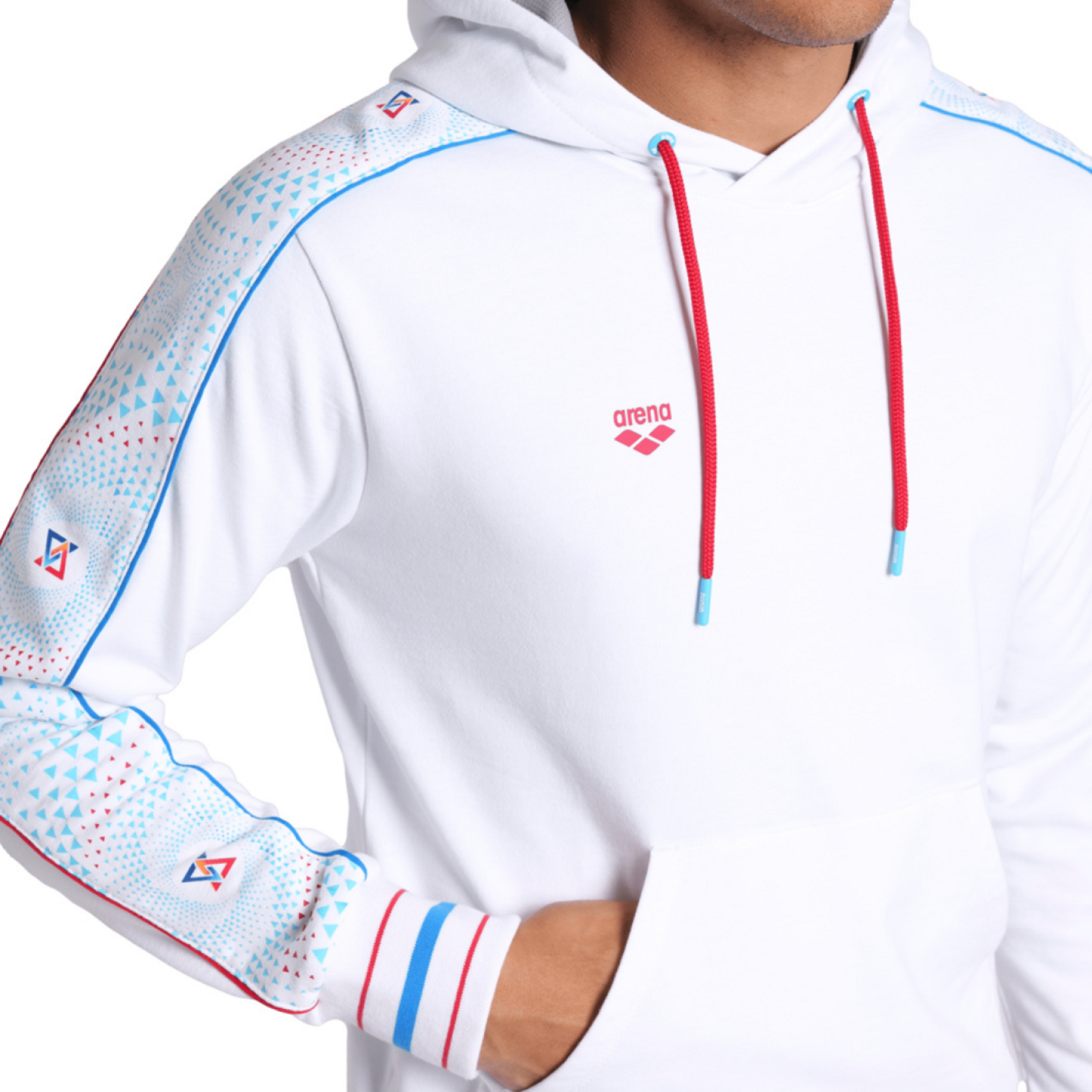 Arena Arena Fireflow Hooded Sweat Inserts Kapuzenpullover in WEISS