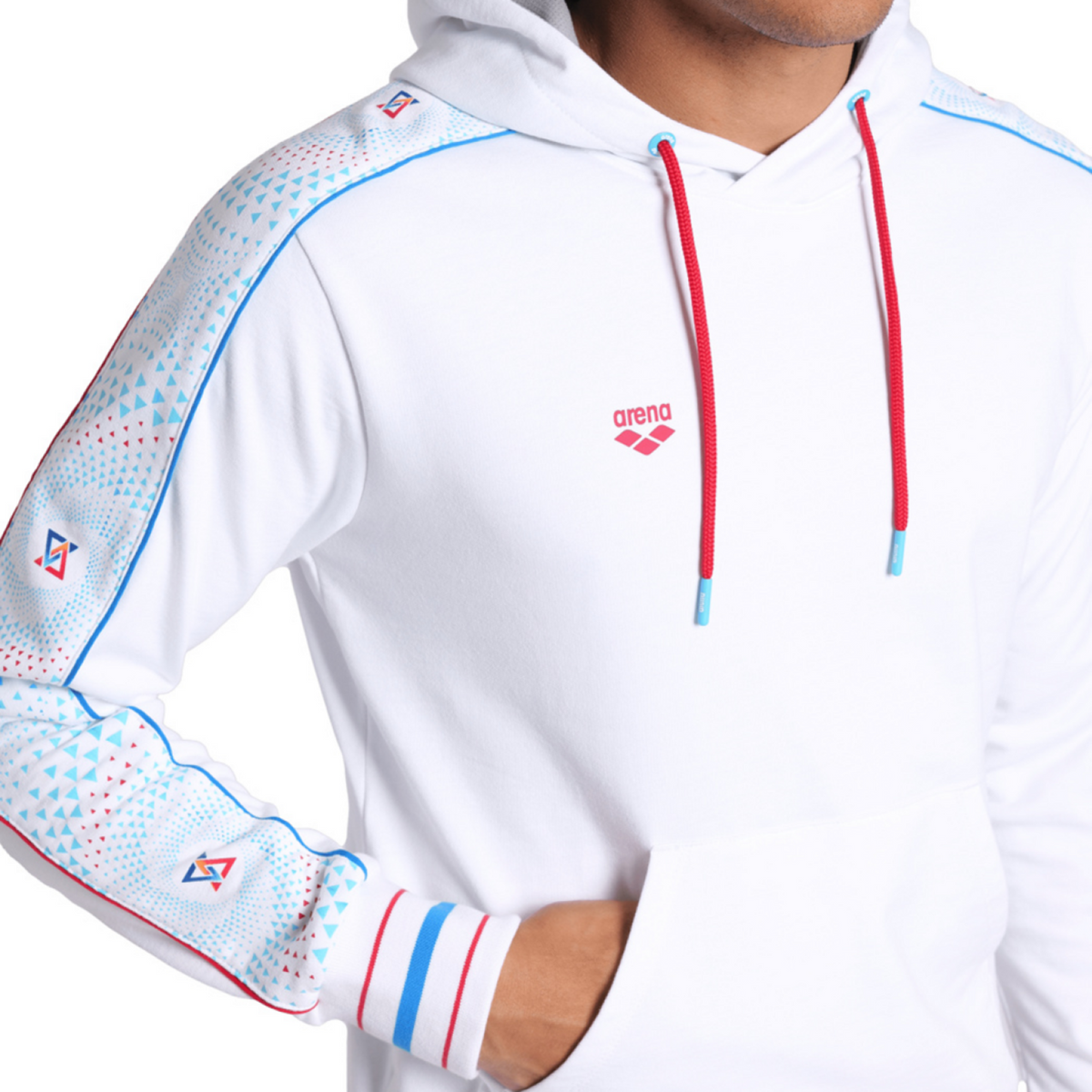 Arena Arena Fireflow Hooded Sweat Inserts Kapuzenpullover in WEISS