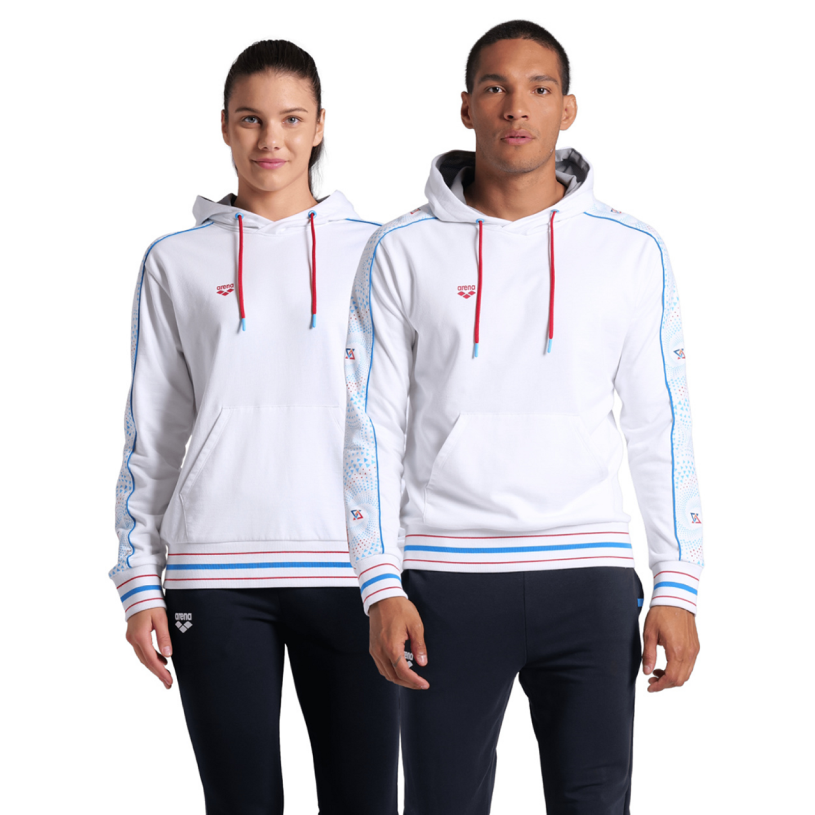 Arena Arena Fireflow Hooded Sweat Inserts Kapuzenpullover in WEISS