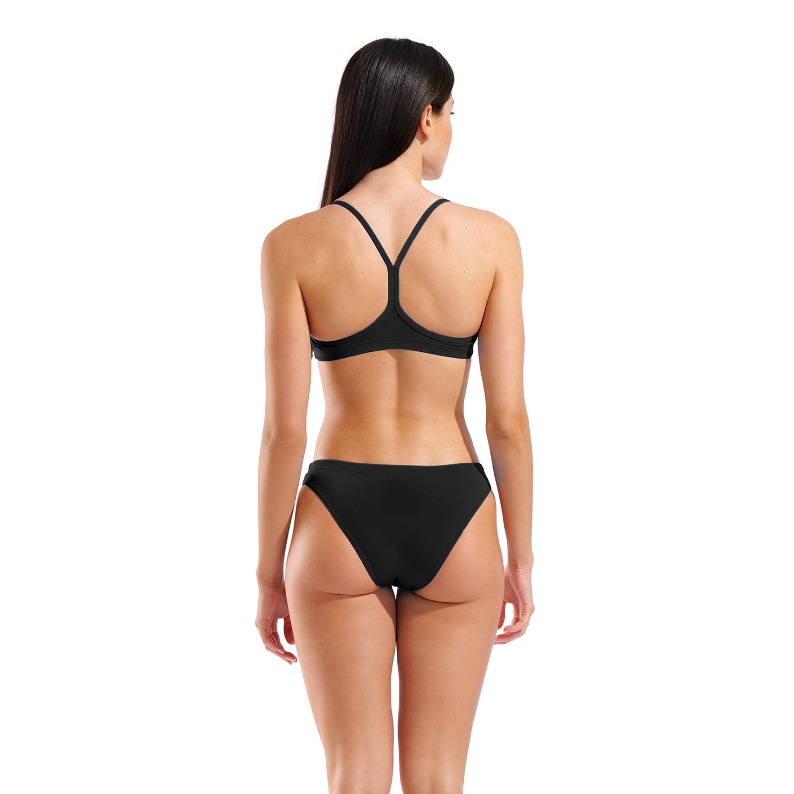 Arena W Arena Bikini Bandeau Solid Bikini Set in SCHWARZ
