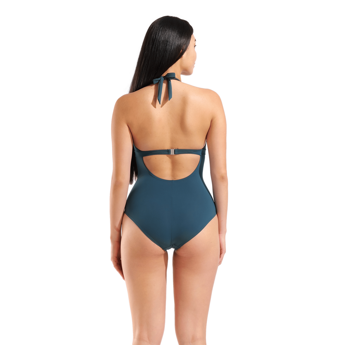 Arena W Arena Swimsuit Alessia Clip Back Figurformender Badeanzug in BLAU