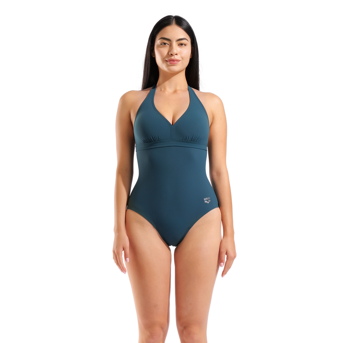 Arena W Arena Swimsuit Alessia Clip Back Figurformender Badeanzug in BLAU