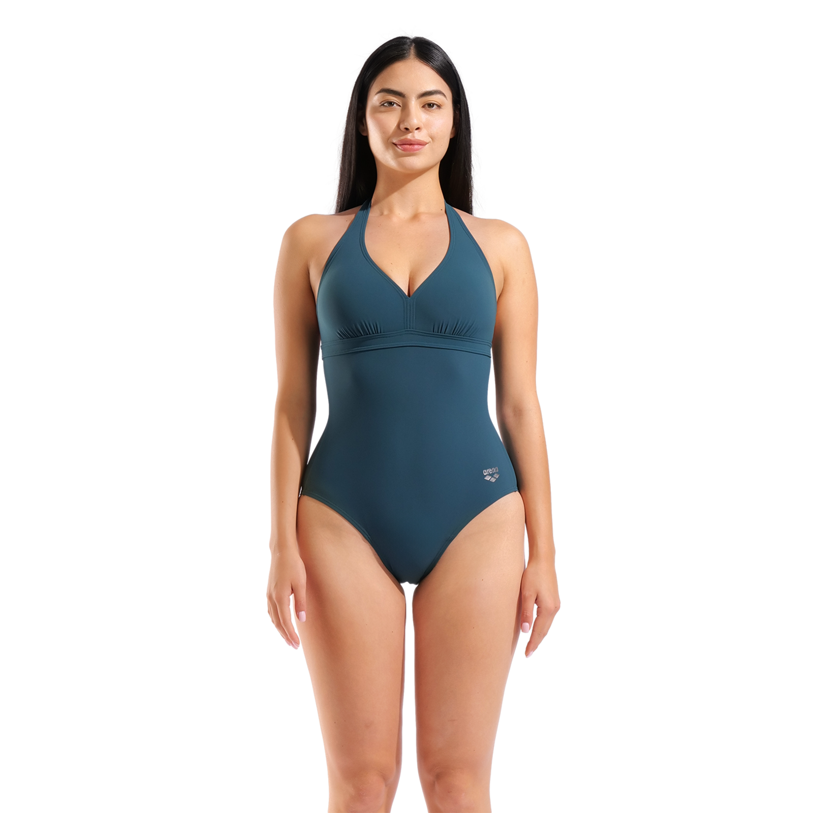 Arena W Arena Swimsuit Alessia Clip Back Figurformender Badeanzug in BLAU