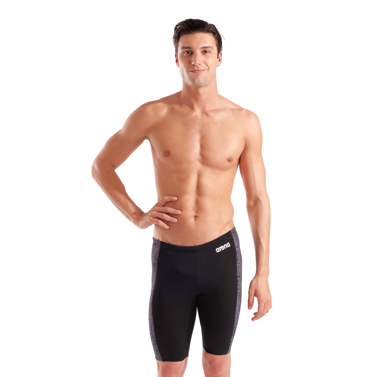 Arena M Arena Snakeskin Swim Jammer Swim Jammer in SCHWARZ