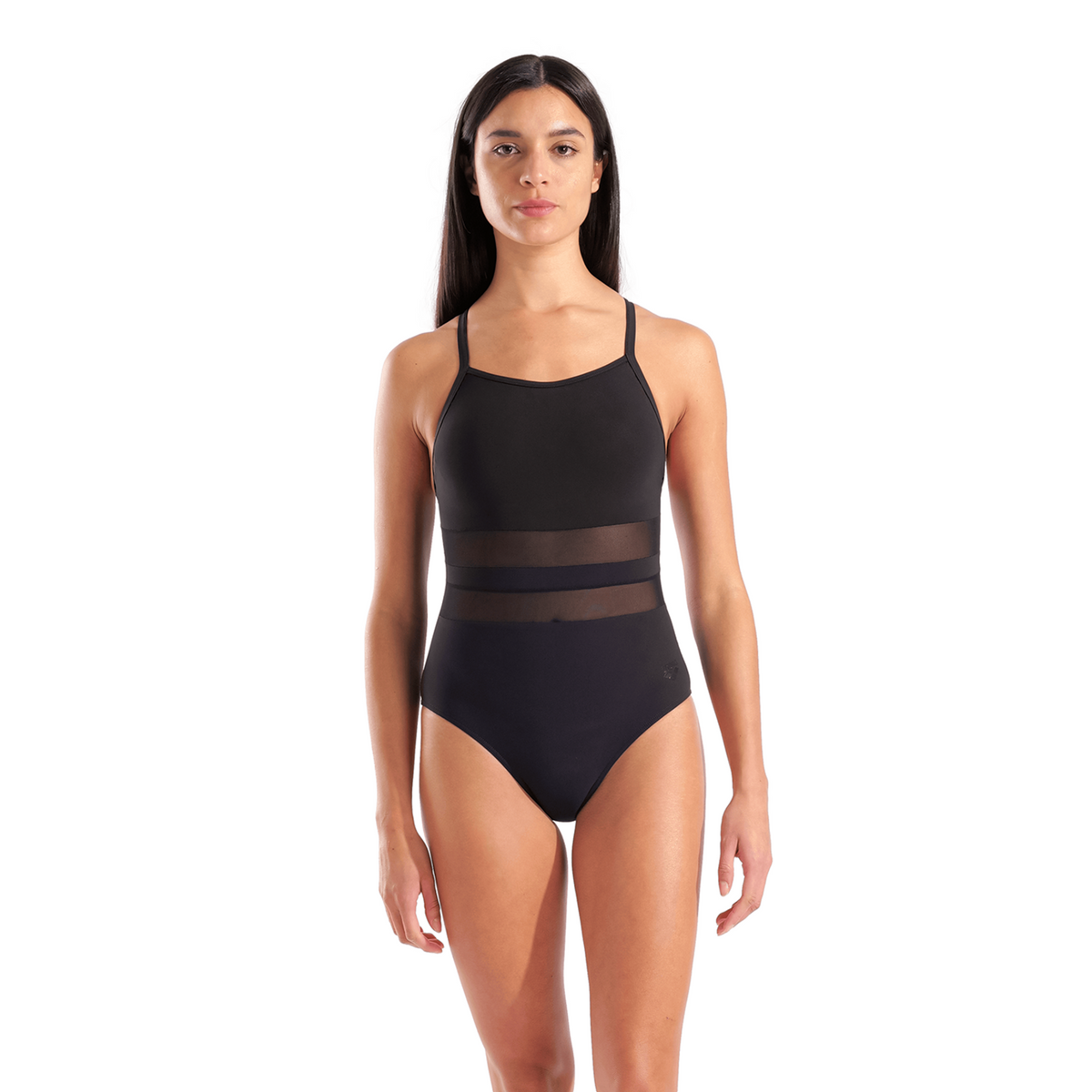 Arena W Arena Mesh Equals Swimsuit Back B Badeanzug in SCHWARZ