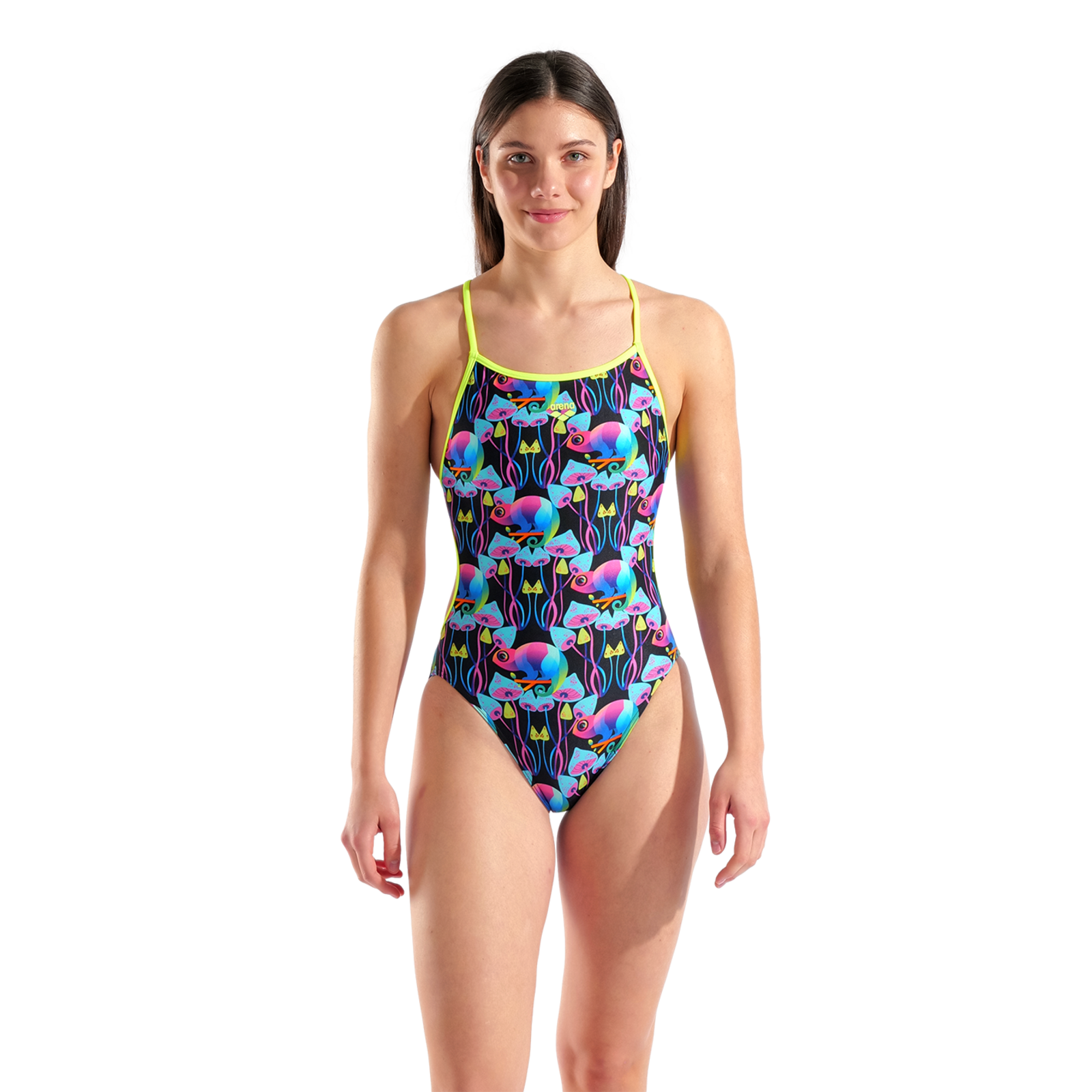 Arena W Arena Multi Chameleon Swimsuit Lace Back Badeanzug in