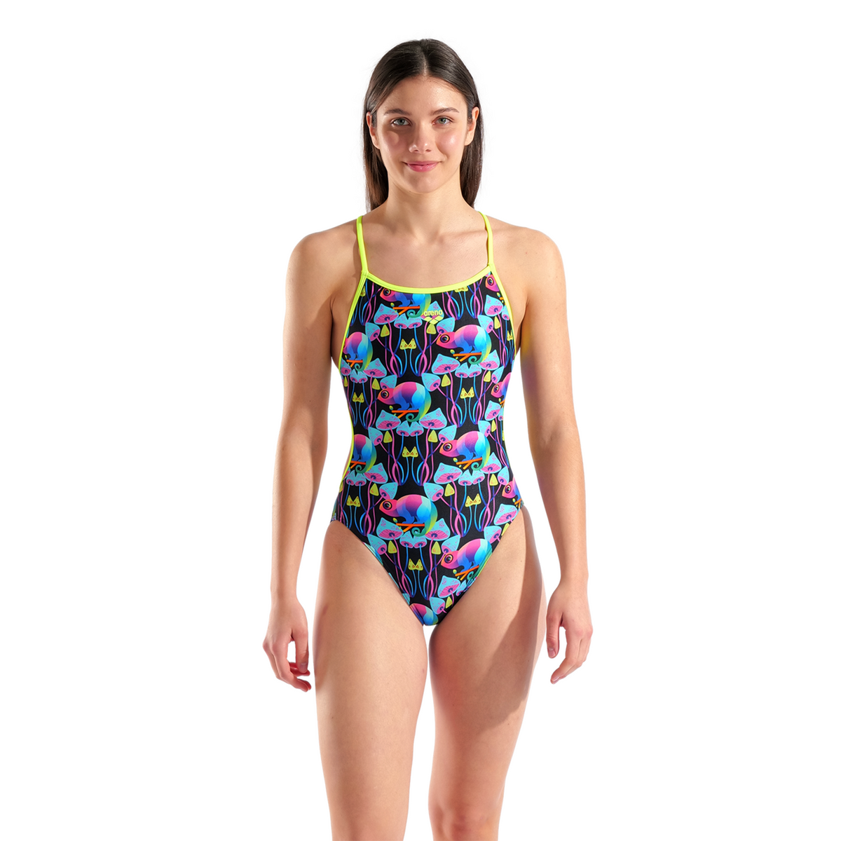 Arena W Arena Multi Chameleon Swimsuit Lace Back Badeanzug in