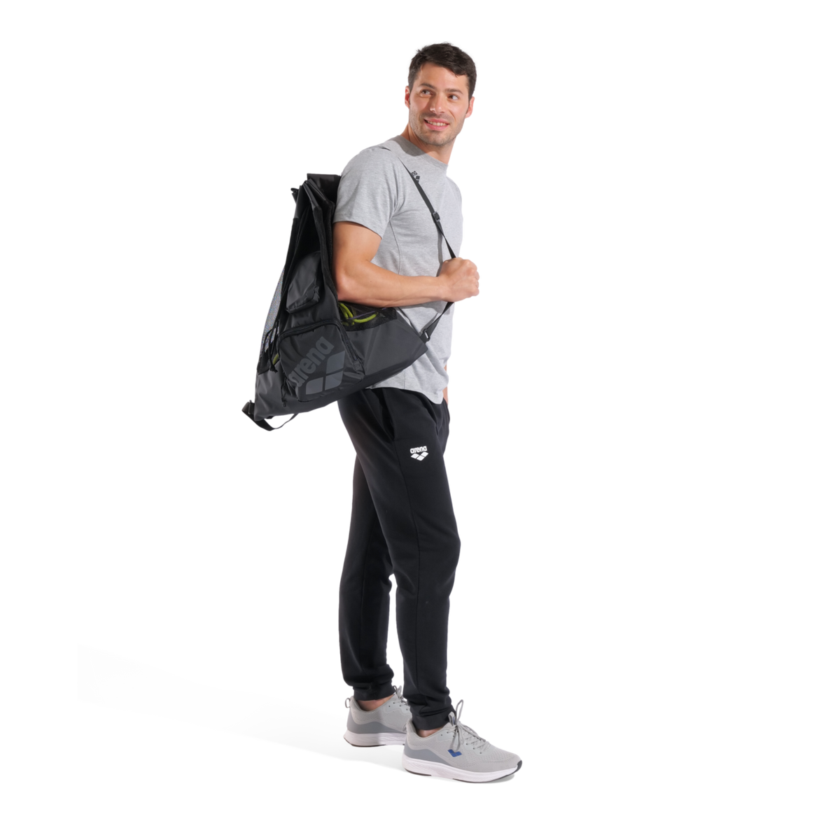 Arena Arena All Set Mesh Bag Gymbag in SCHWARZ