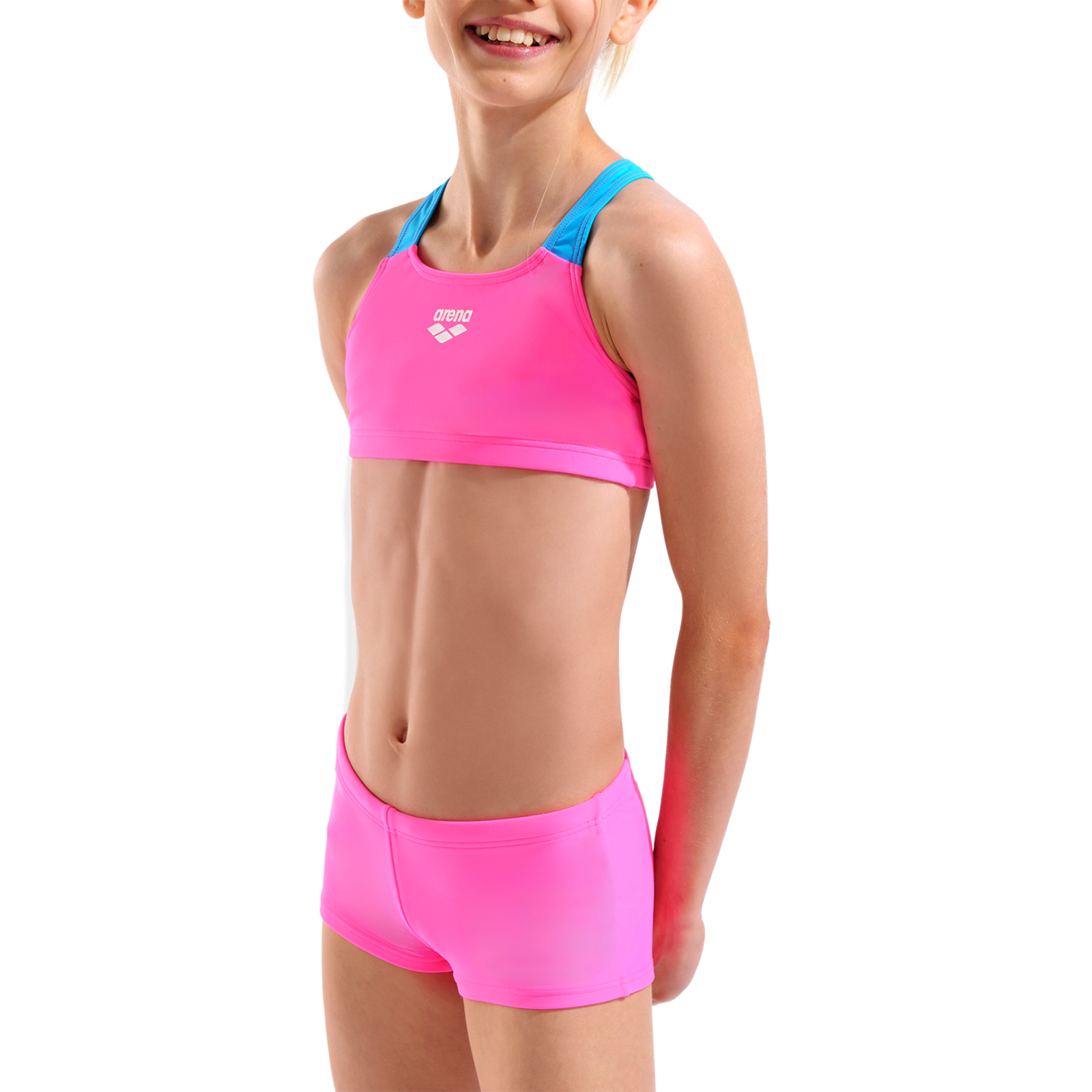 Arena G Arena Bikini Solid L Bikini Set in PINK