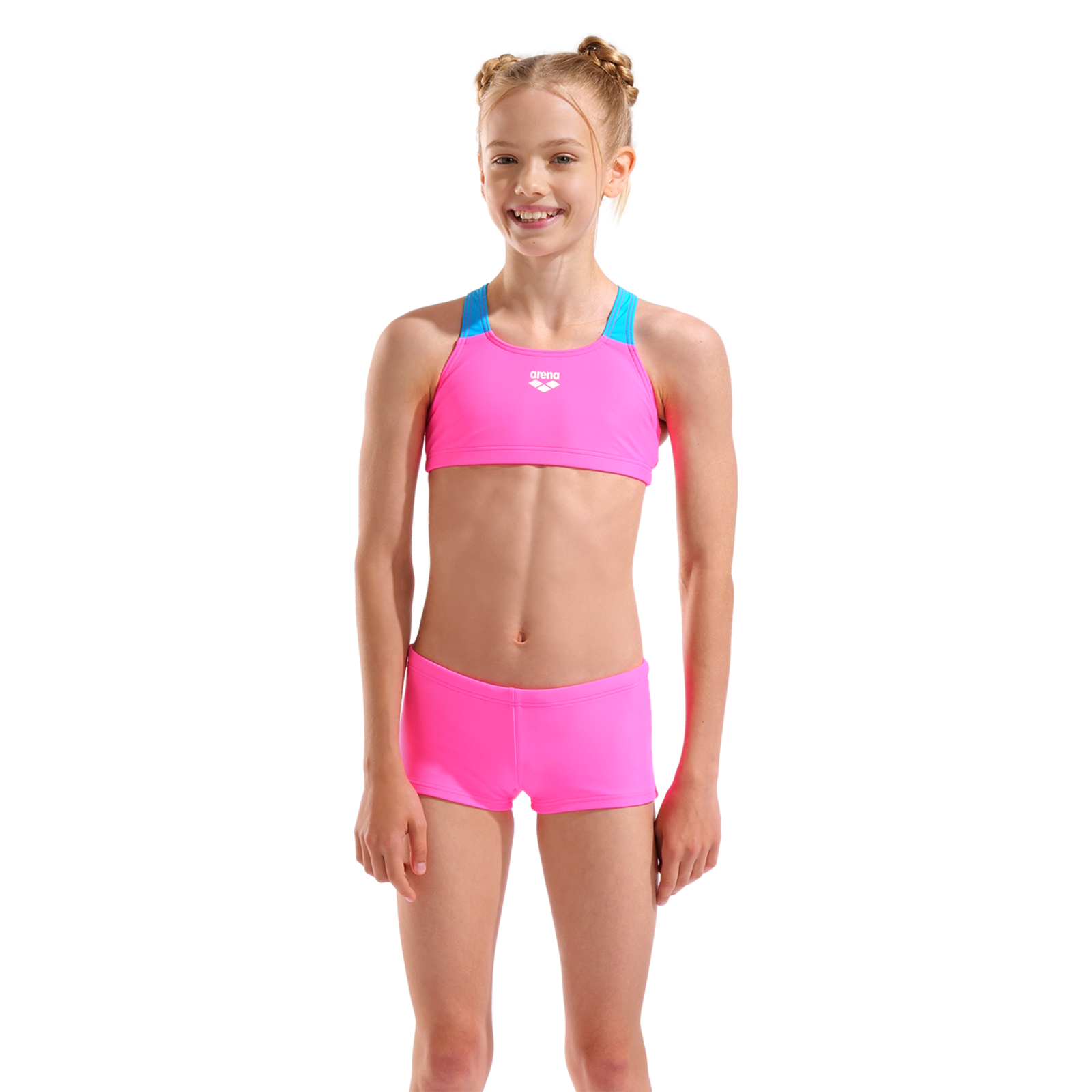 Arena G Arena Bikini Solid L Bikini Set in PINK
