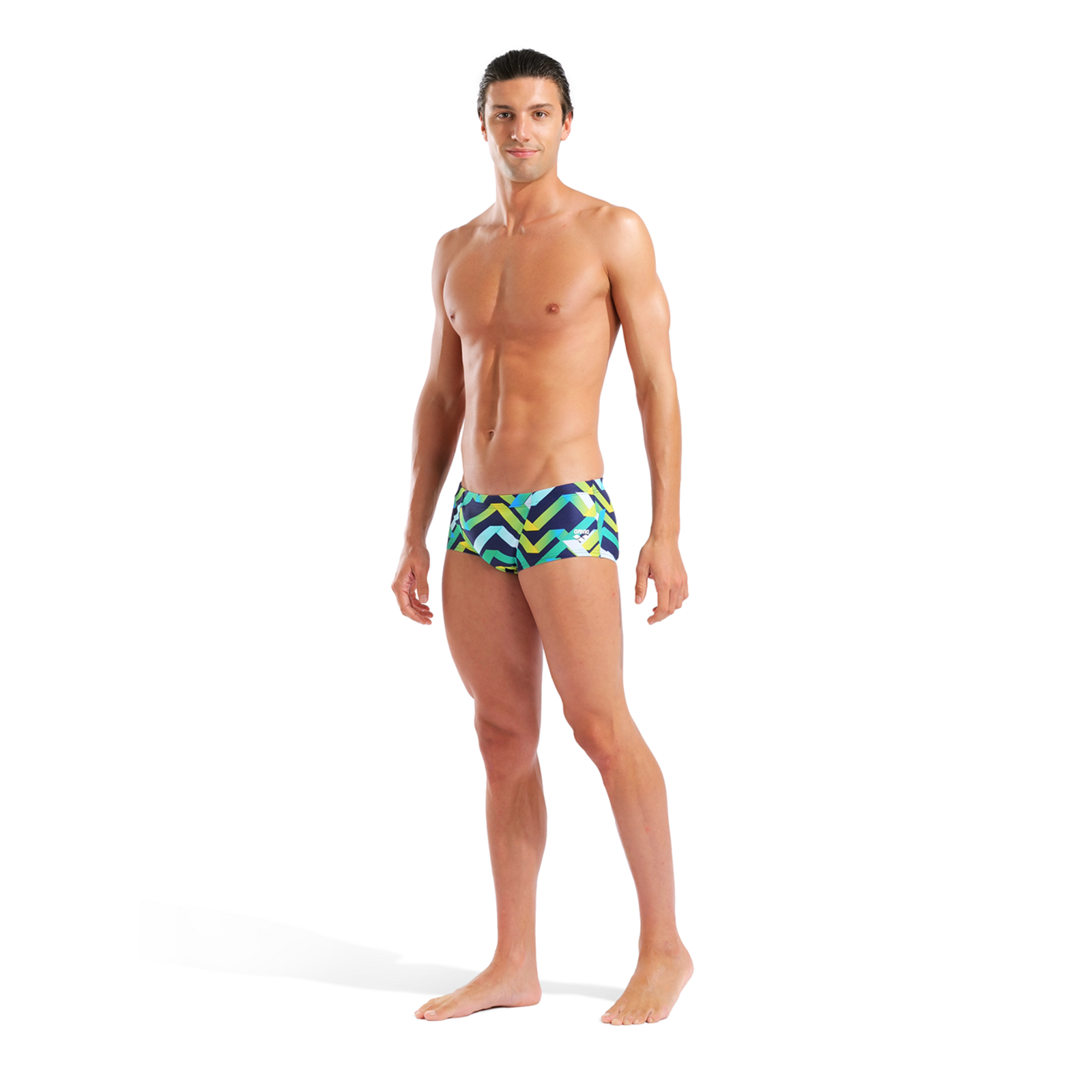 Arena M Arena Texture Swim Low Waist Short Swim Low Waist Short in MEHRFARBIG