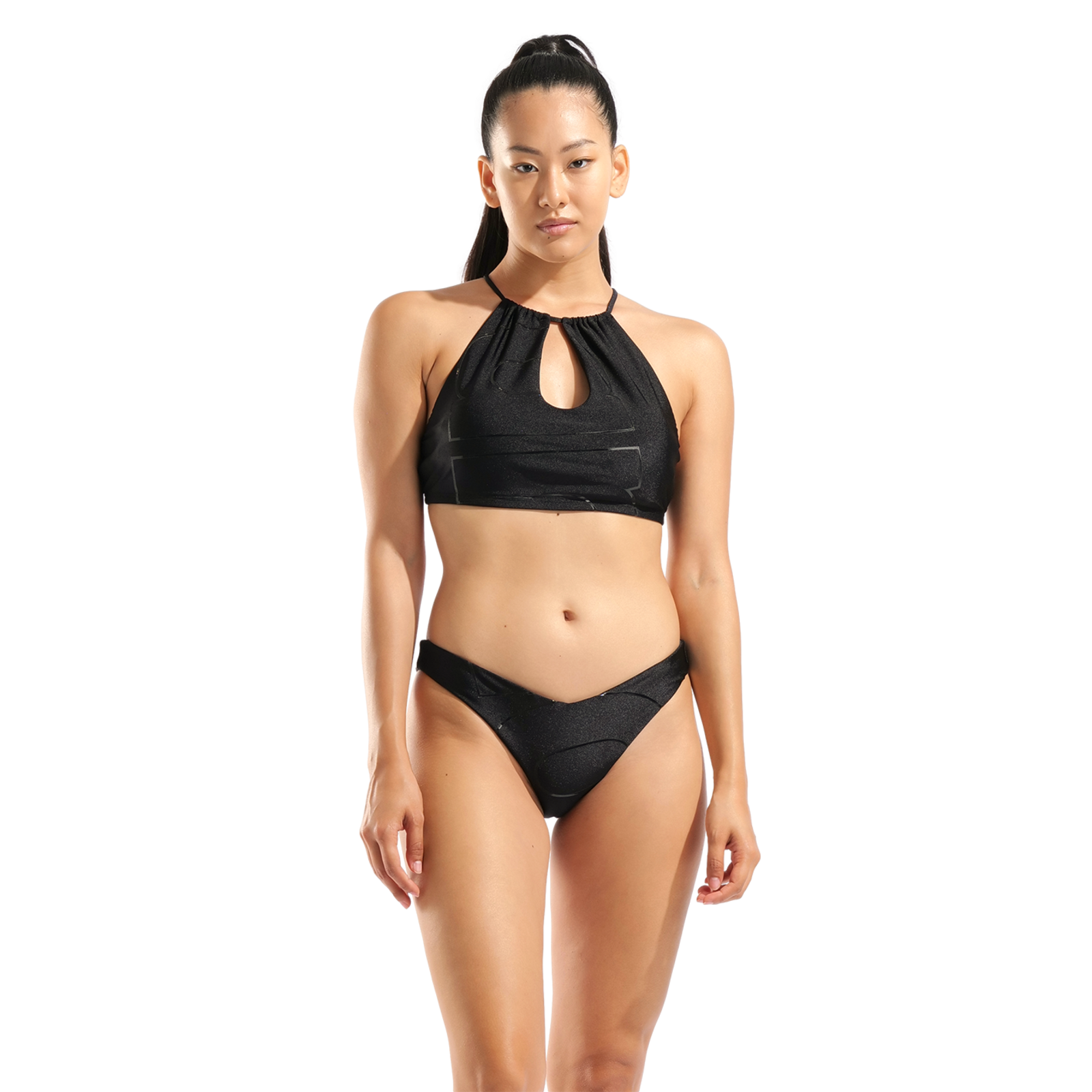 Arena W Arena Logotype Bikini Brassiere Bikini Set in SCHWARZ