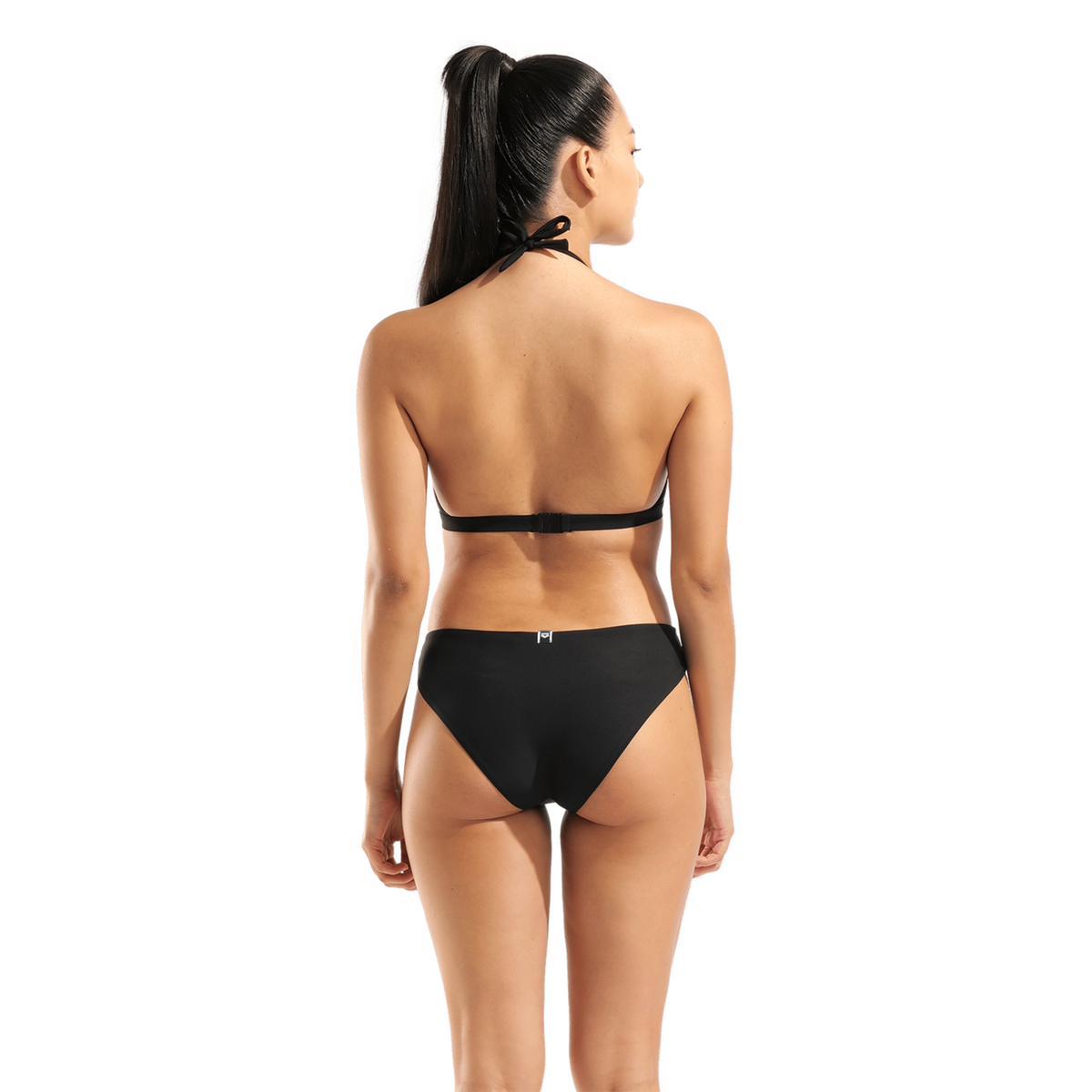Arena W Arena Monocromo Bikini Triangle Bikini Set in SCHWARZ