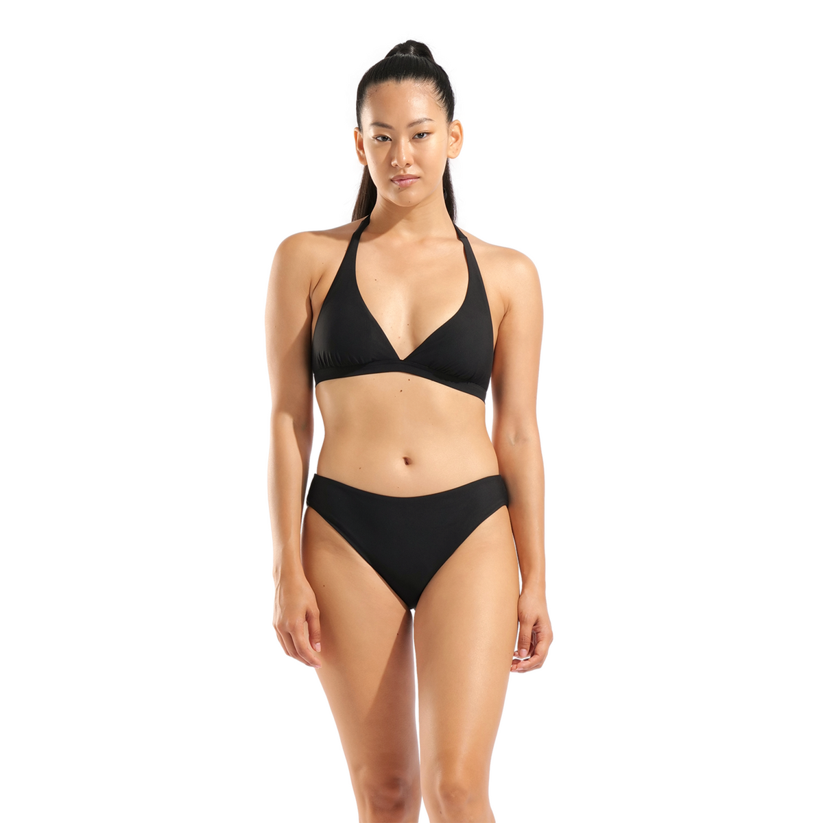 Arena W Arena Monocromo Bikini Triangle Bikini Set in SCHWARZ
