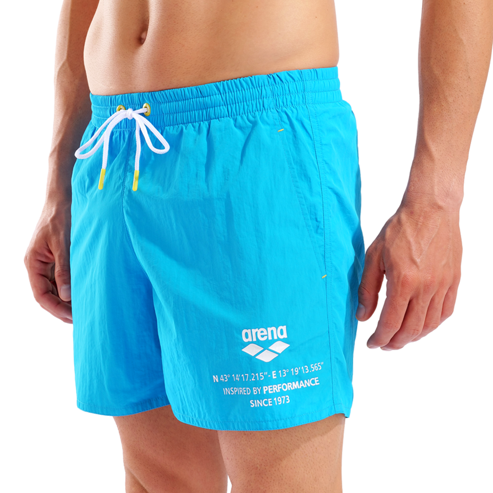 Arena M Arena Graphic Beach Short Beach Short in BLAU