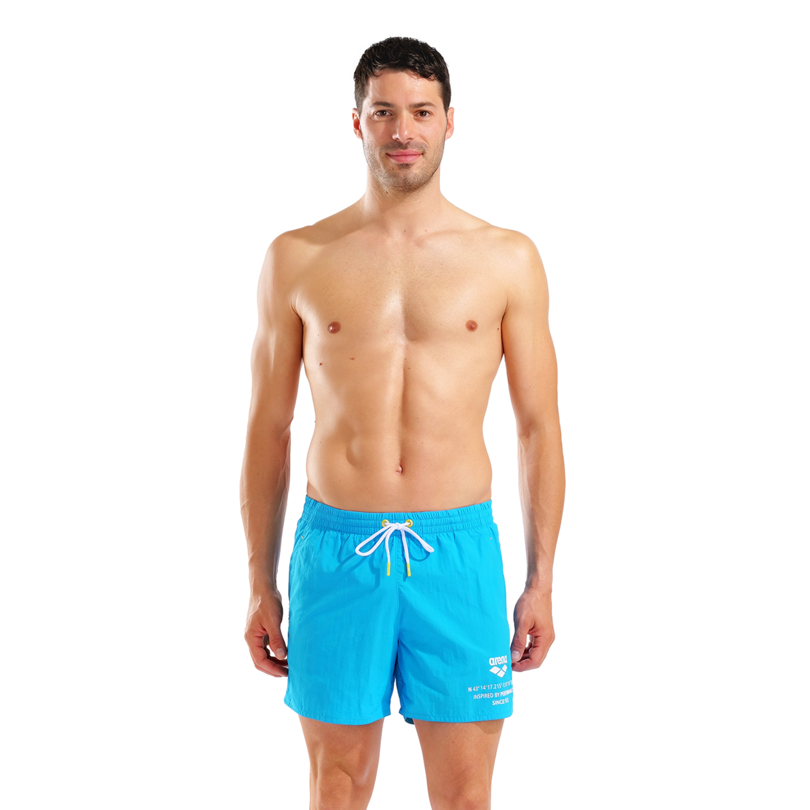 Arena M Arena Graphic Beach Short Beach Short in BLAU