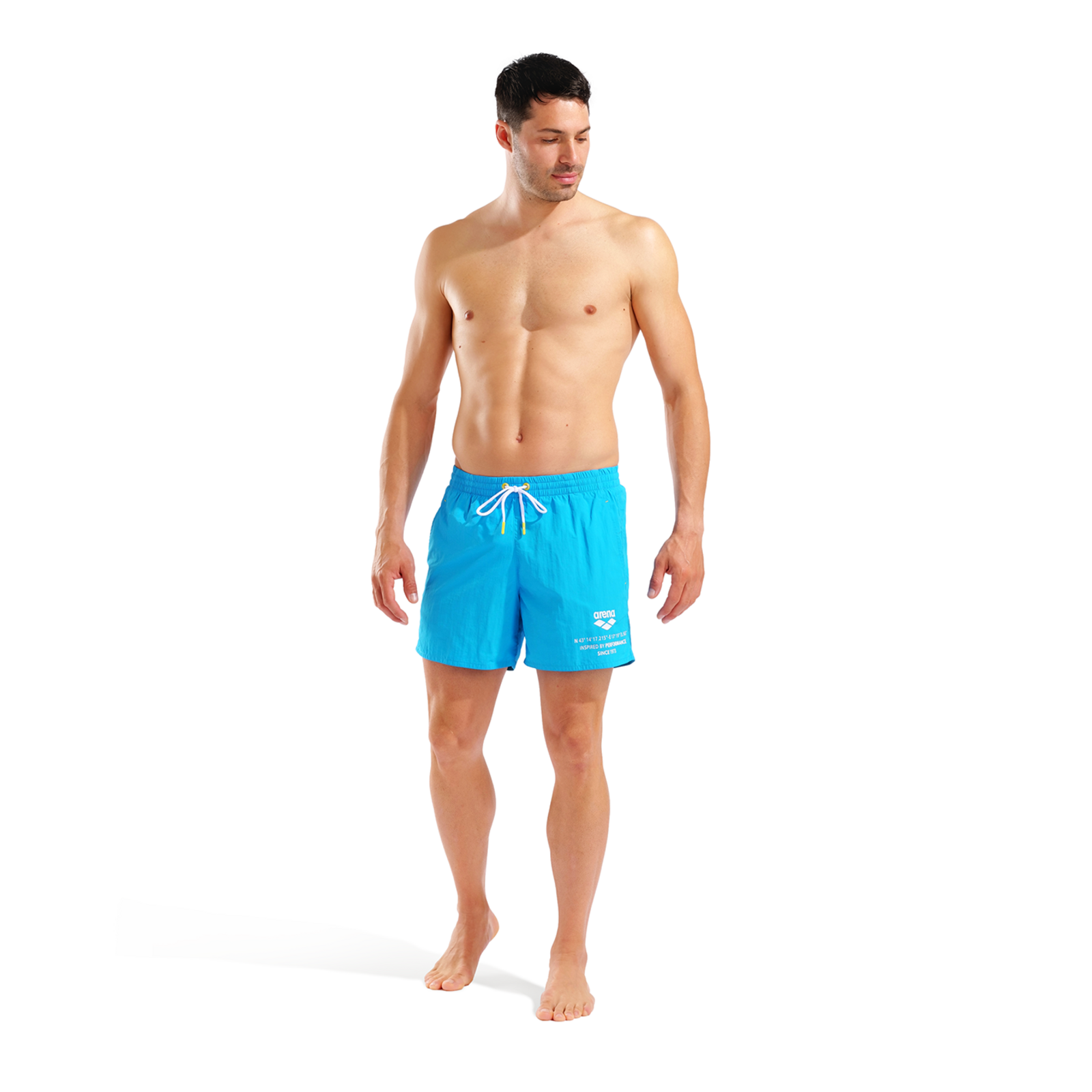 Arena M Arena Graphic Beach Short Beach Short in BLAU