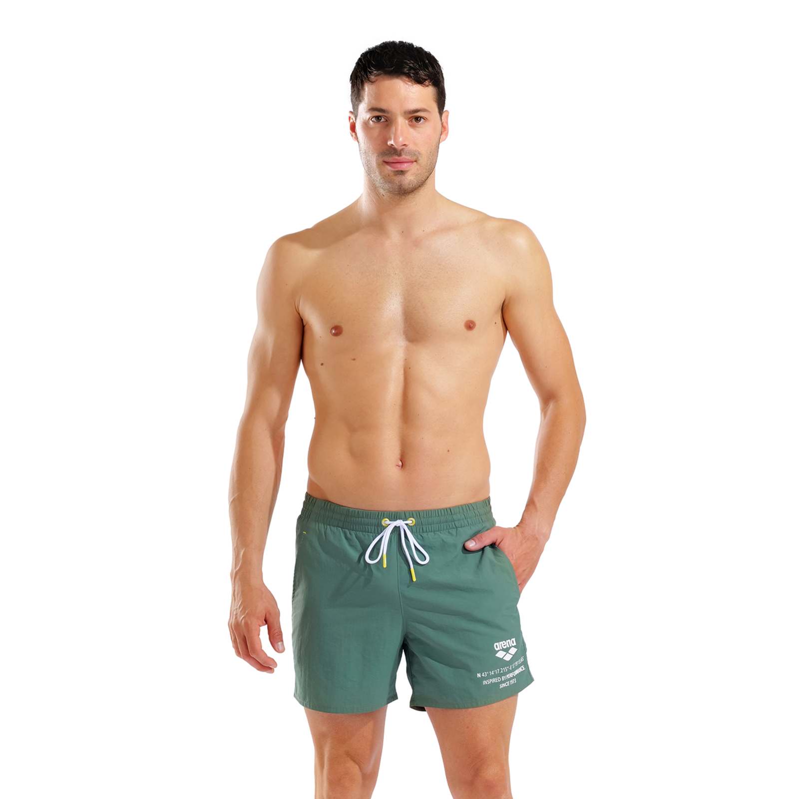Arena M Arena Graphic Beach Short Beach Short in GRÜN