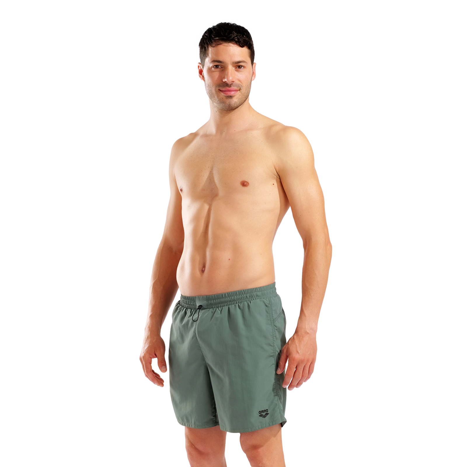 Arena M Arena Adjustable Waist Beach Boxer Beach Short in GRÜN
