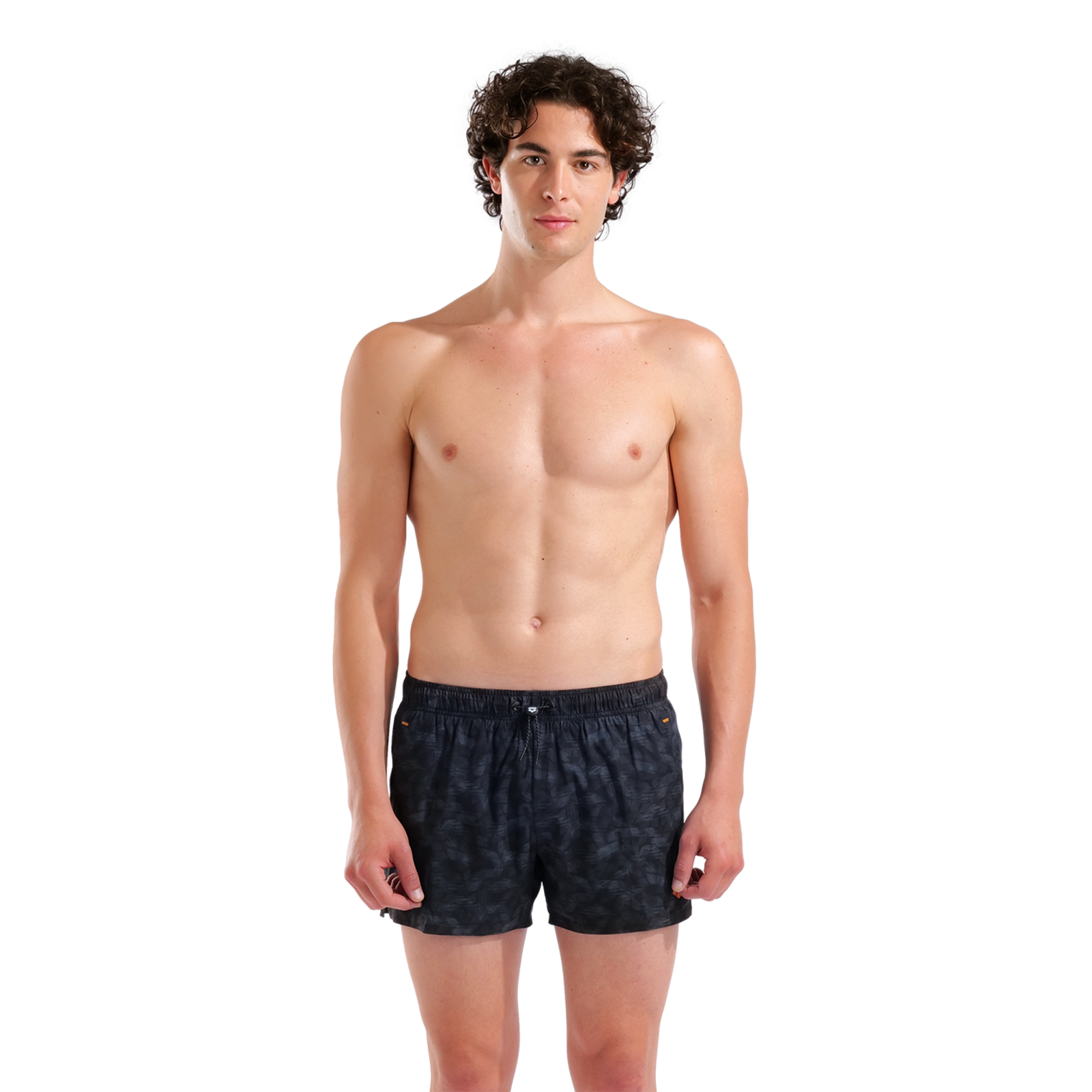 Arena M Arena Evo Beach X-Short Allover Beach Short in SCHWARZ
