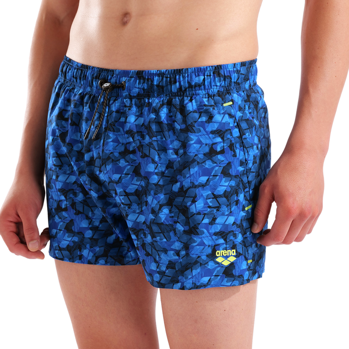 Arena M Arena Evo Beach X-Short Allover Beach Short in BLAU