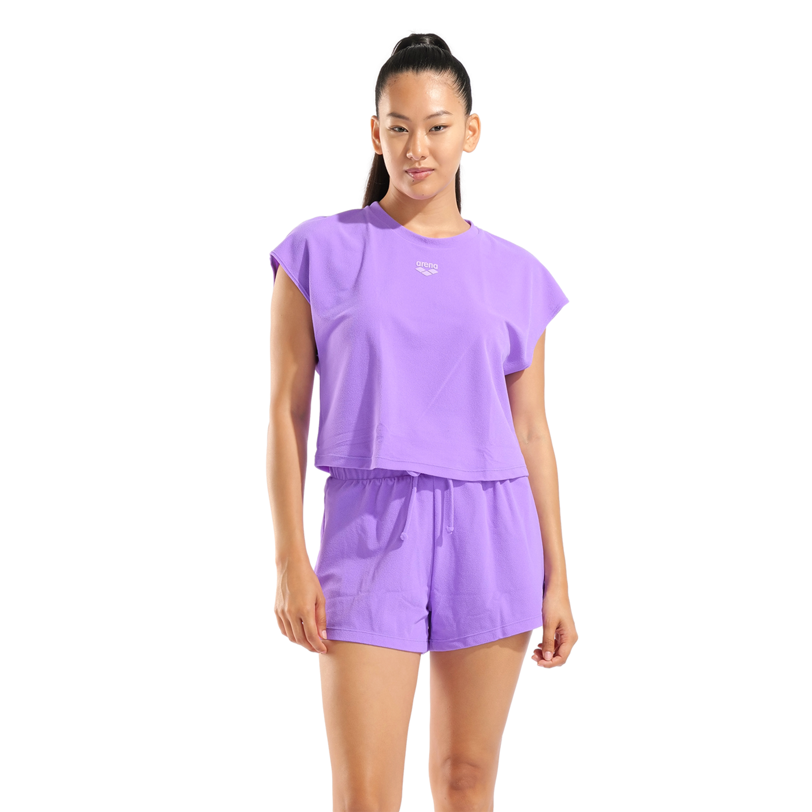 Arena W Arena Crop Tee T-Shirt in VIOLETT