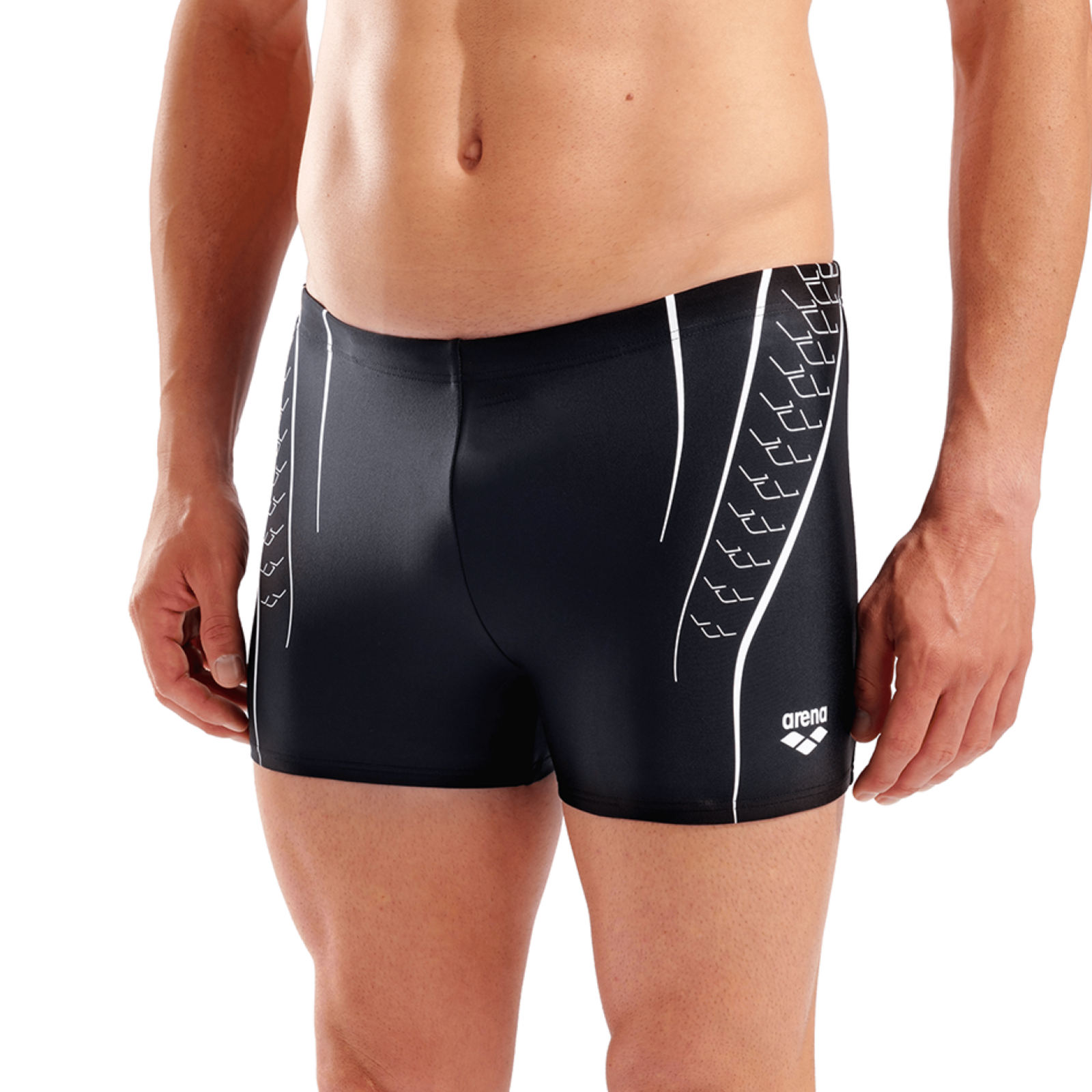 Arena M Arena Double Graphic Swim Short Swim Short in SCHWARZ