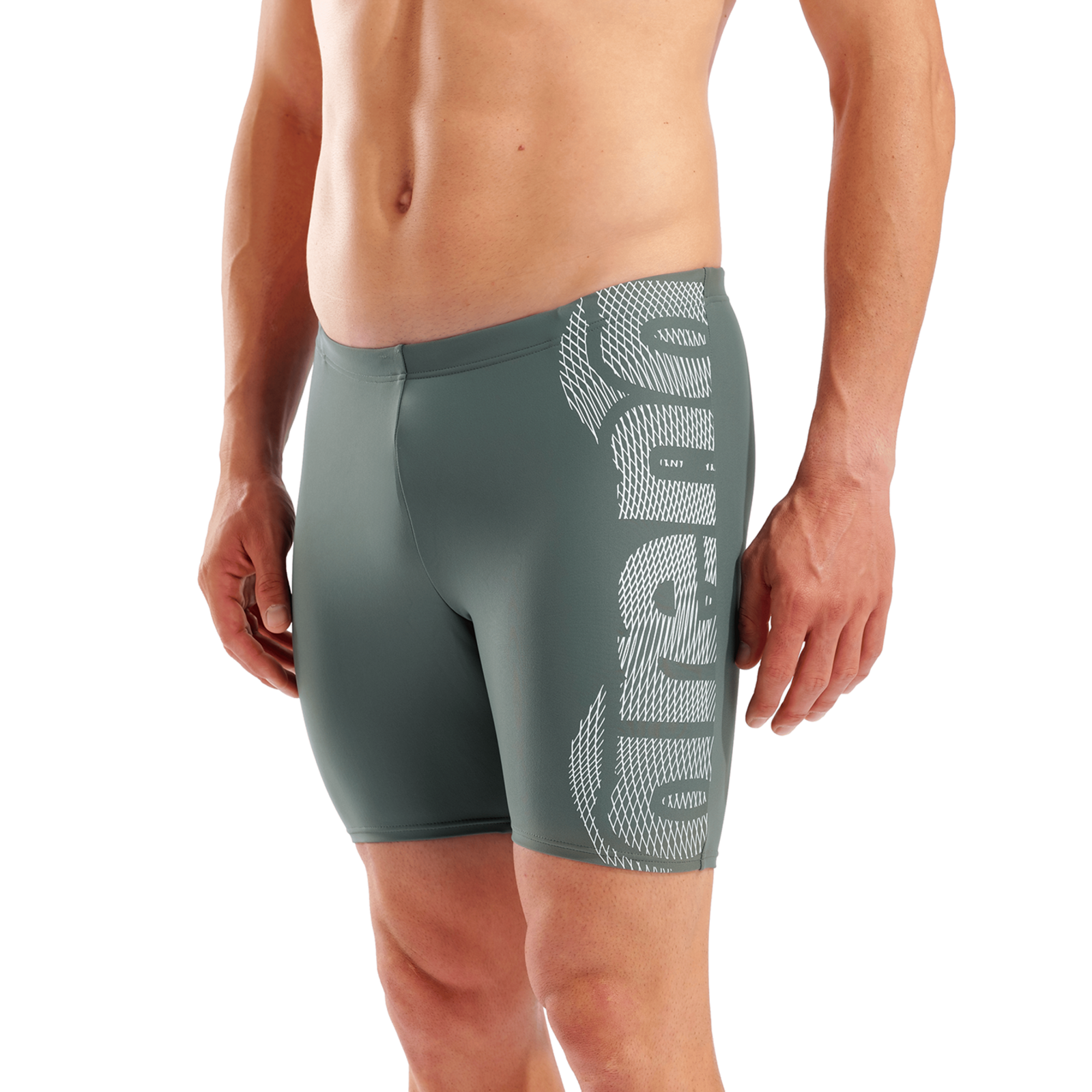 Arena M Arena Swim Mid Jammer Graphic Swim Midjammer in GRAU
